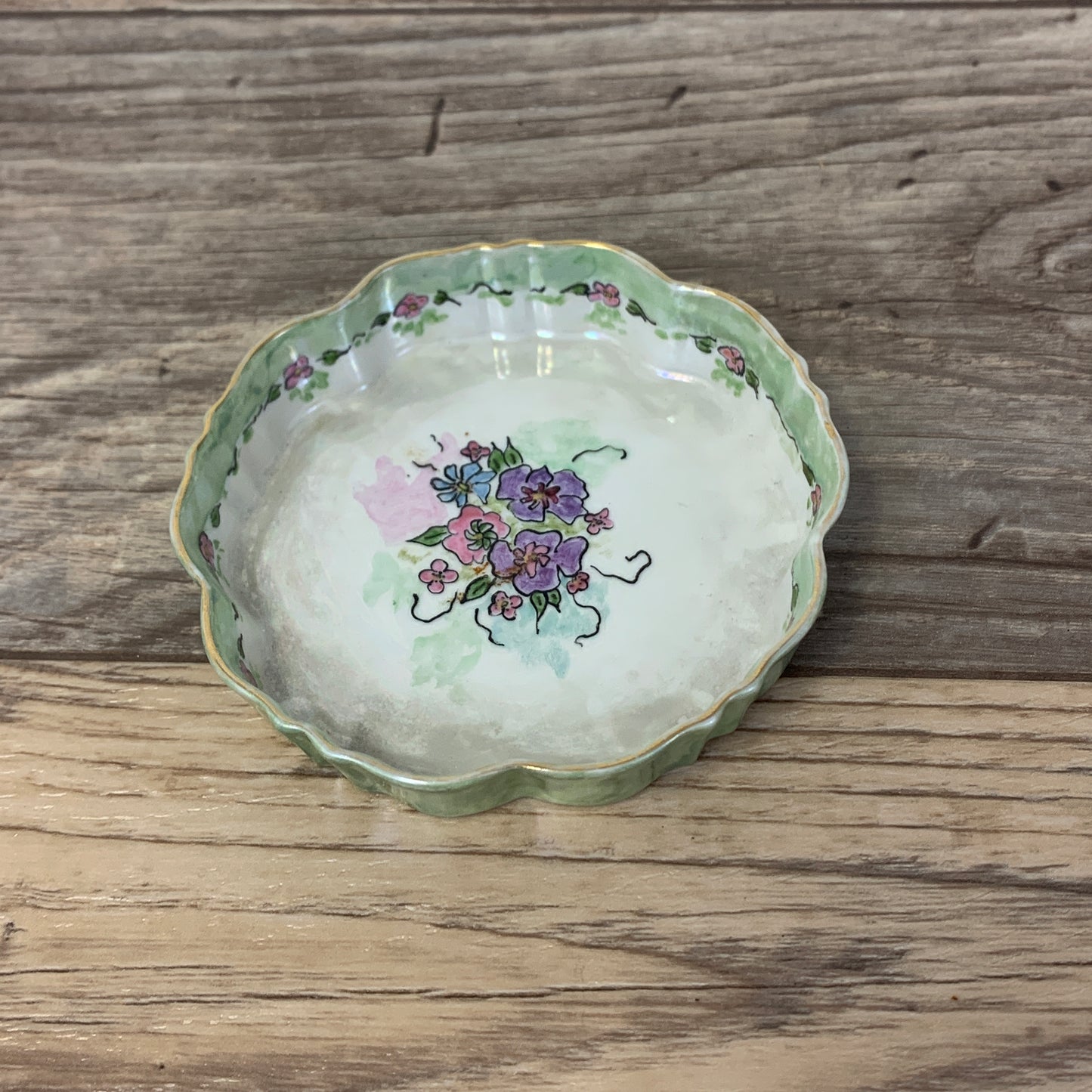 Noritake Hand-Painted Lusterware Dish