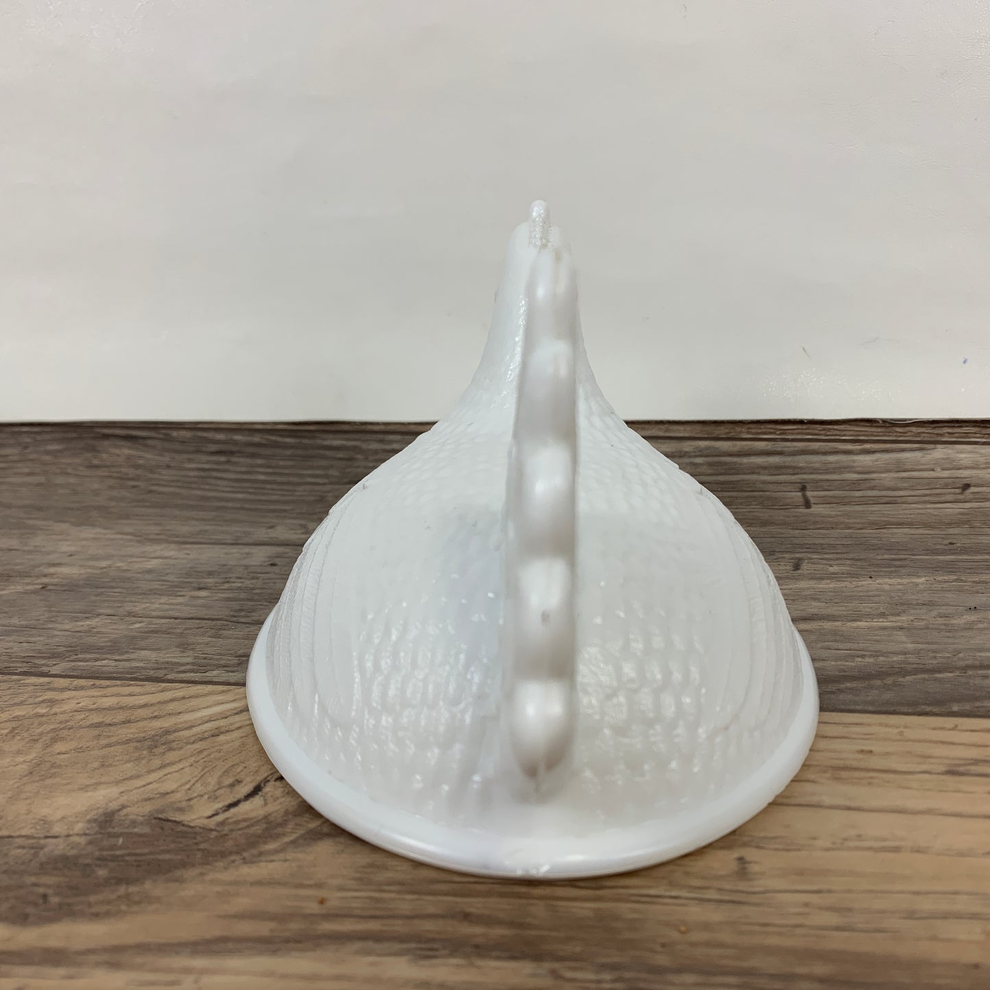 Milk Glass Hen No Nest - Small Chip - Replacement Lid for Hen on Nest Lidded Dish