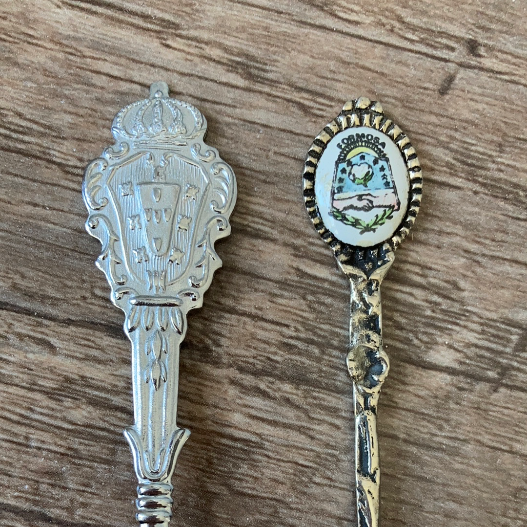 7 Mexican South American and Caribbean Vintage Collectible Souvenir Spoons