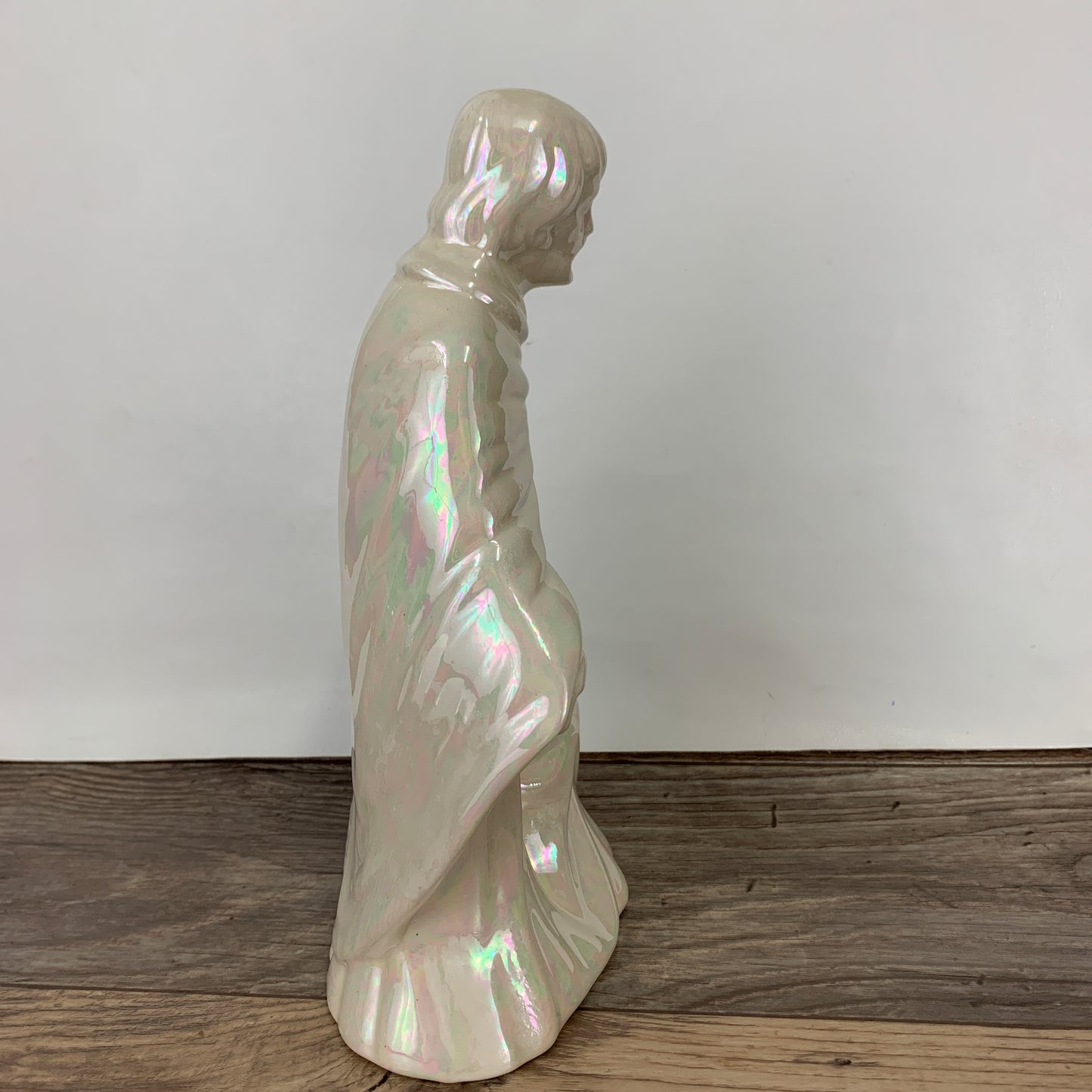 Jesus, Mary, and Joseph Statuette with Lusterware Finish