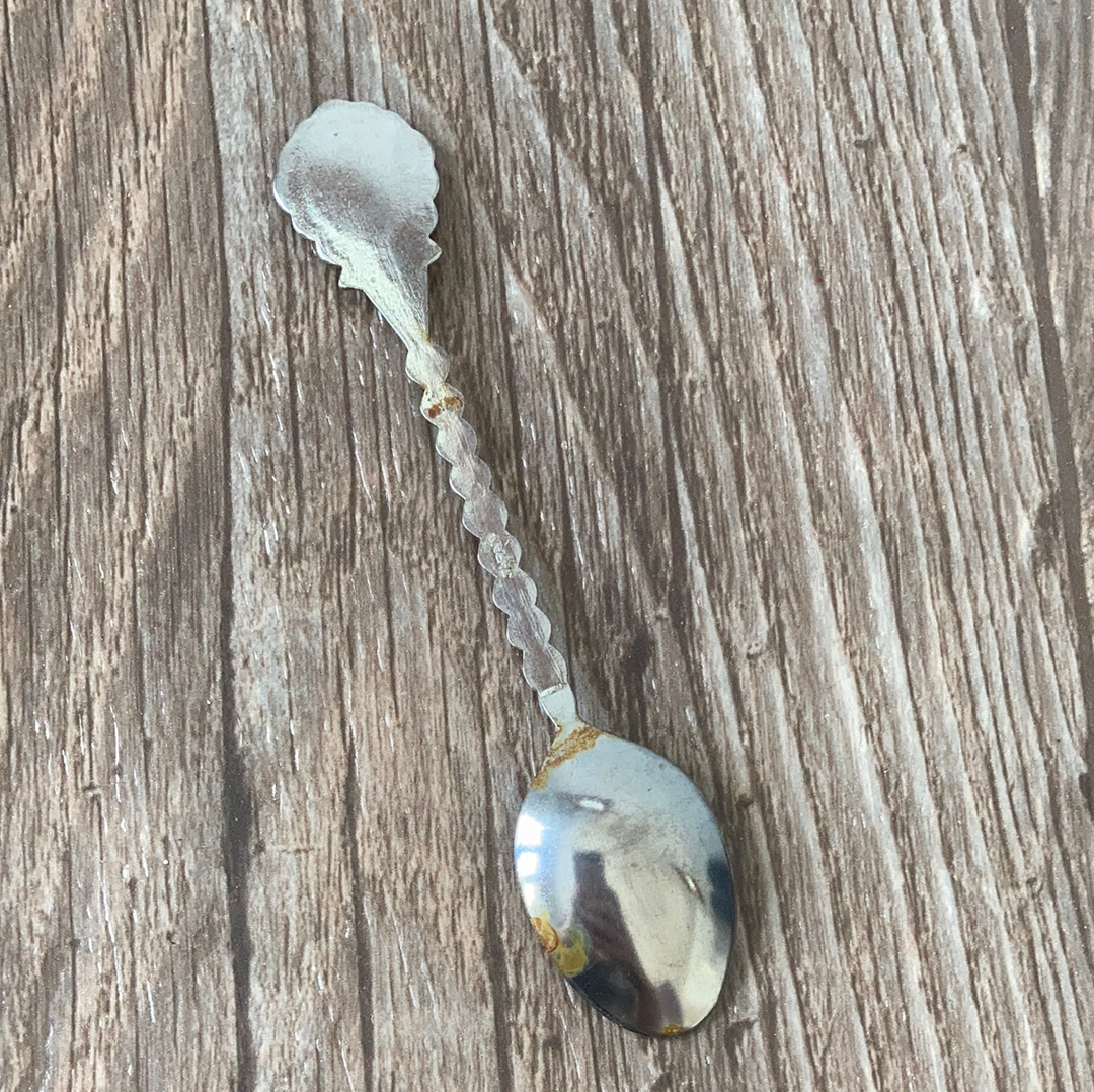 March Flower Anemones Vintage Collectible Spoon