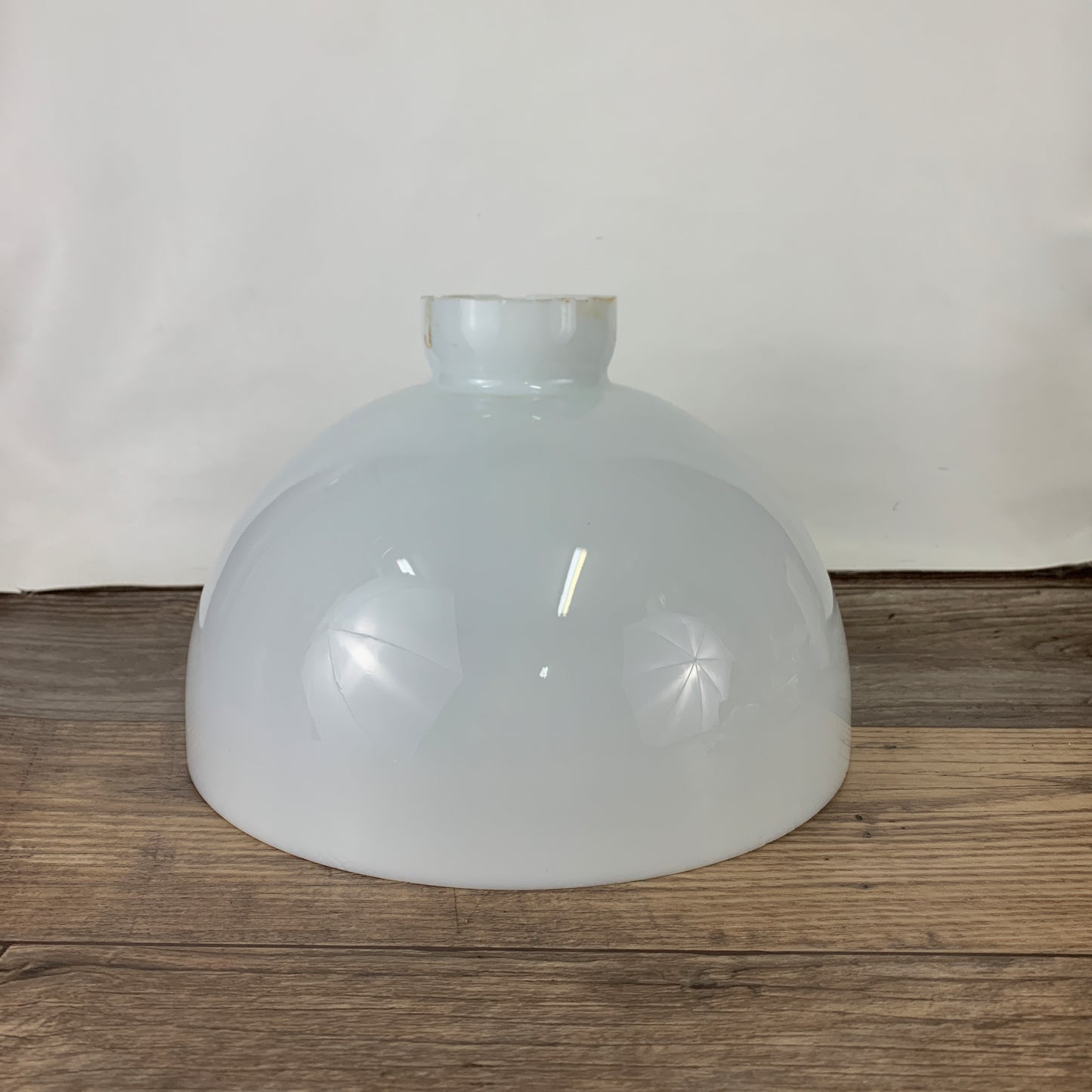 Milk Glass Pendant Shade, Dome Shaped Milk Glass Light Cover