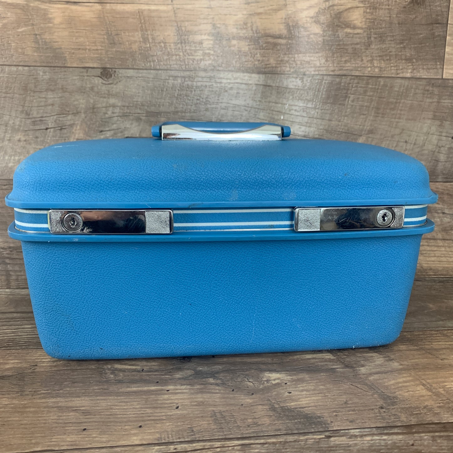 Blue Samsonite Train Case