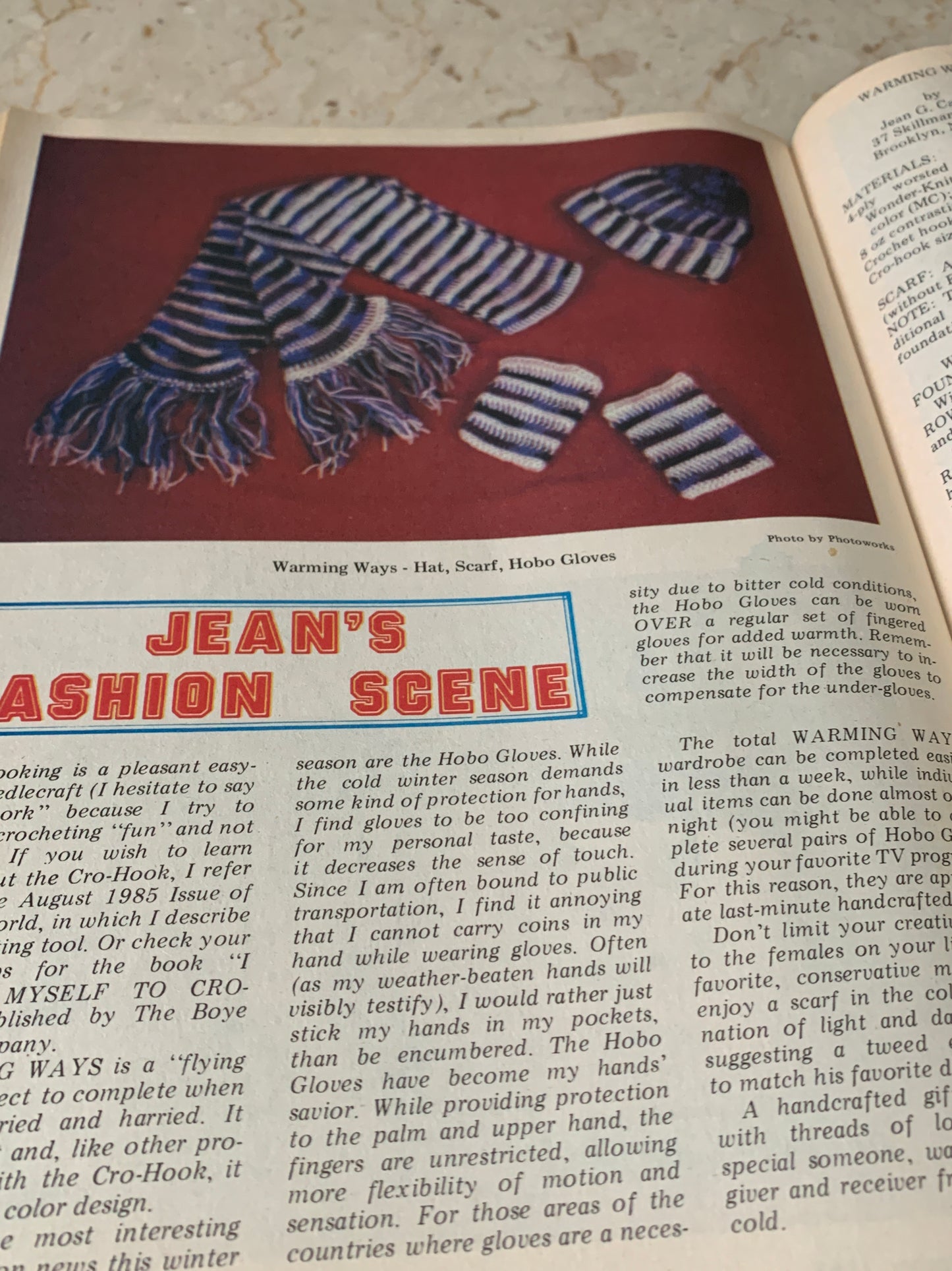 Vintage Christmas Crochet Pattern Magazine December 1985