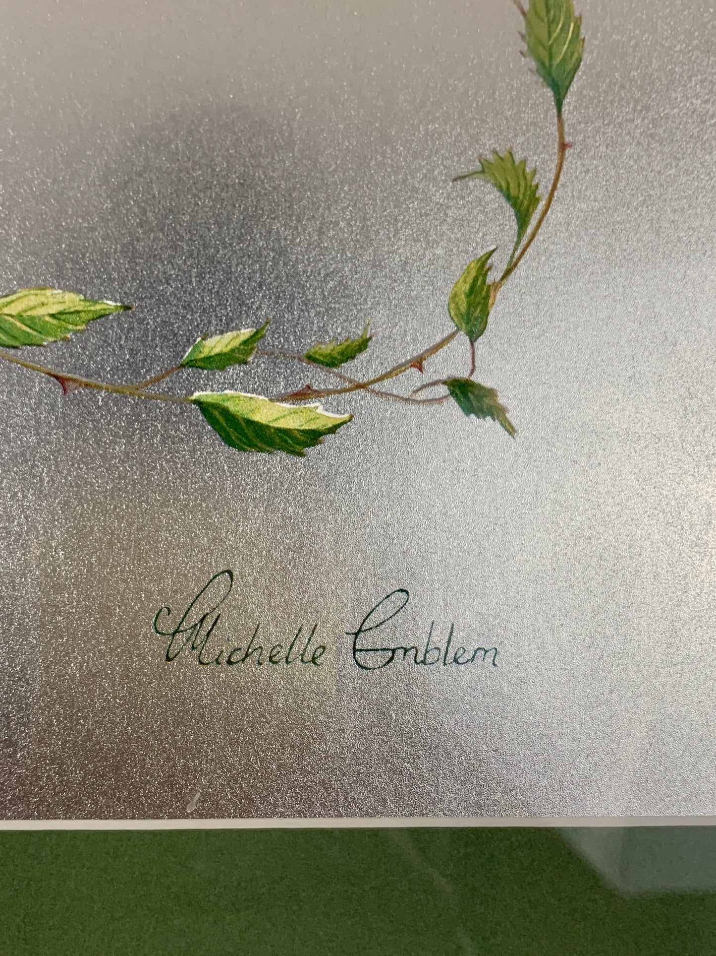 Michelle Emblem Foil Painting 1970s Boho Fairy Pixie 70s Wall Art