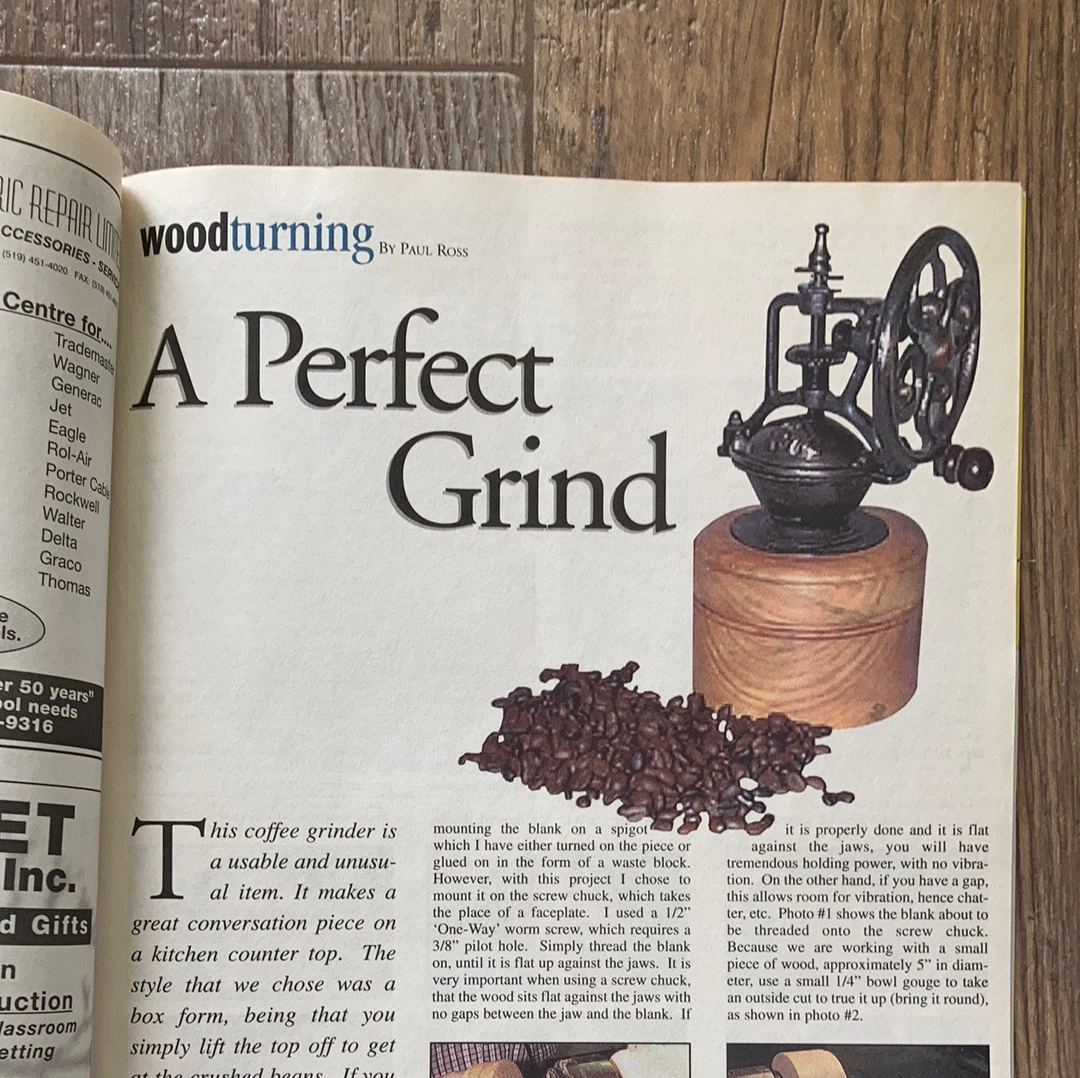 Canadian Woodworking Magazine October November 2001 edition