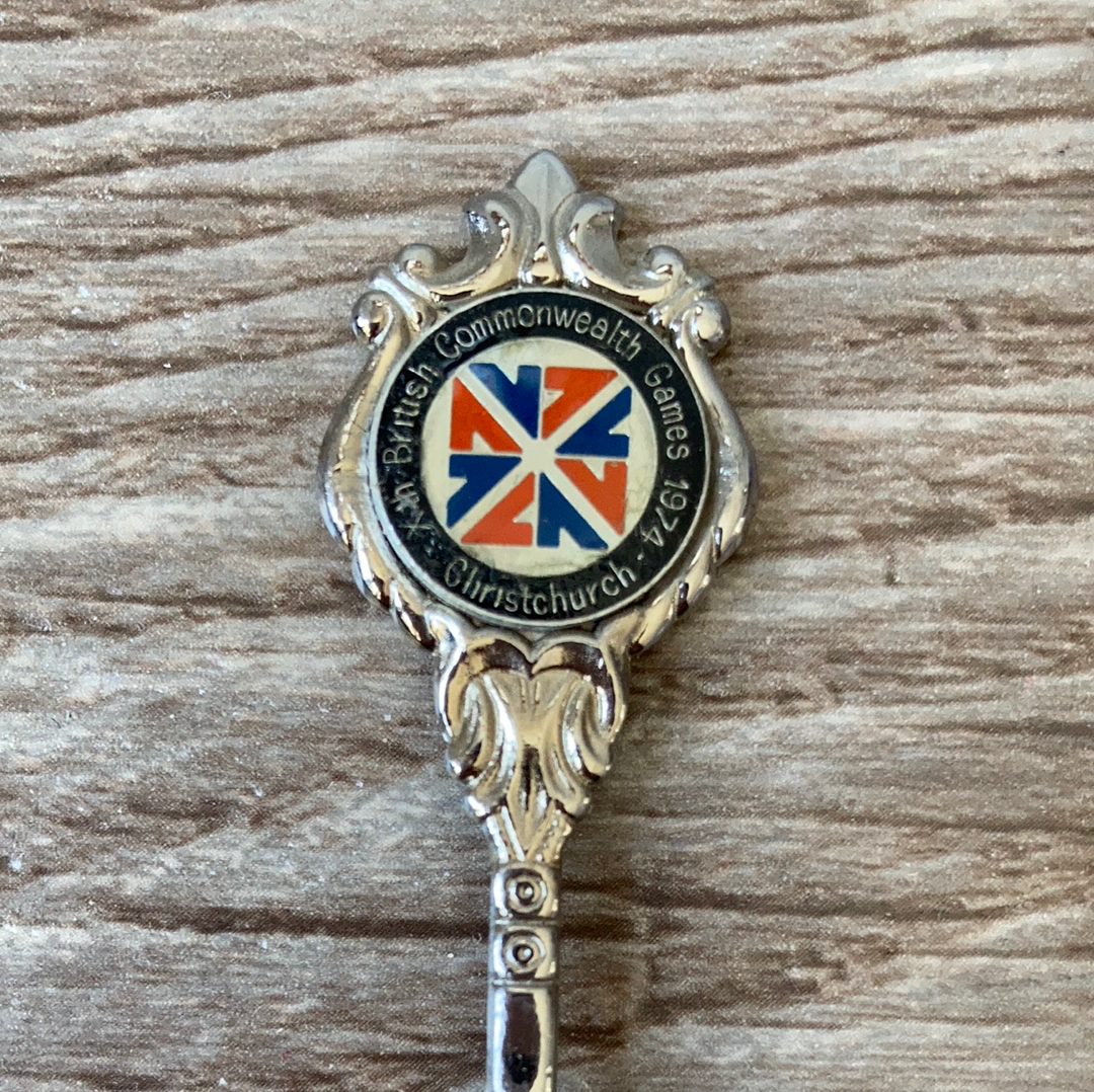 1974 British Commonwealth Games Christchurch New Zealand Collectible Souvenir Spoon