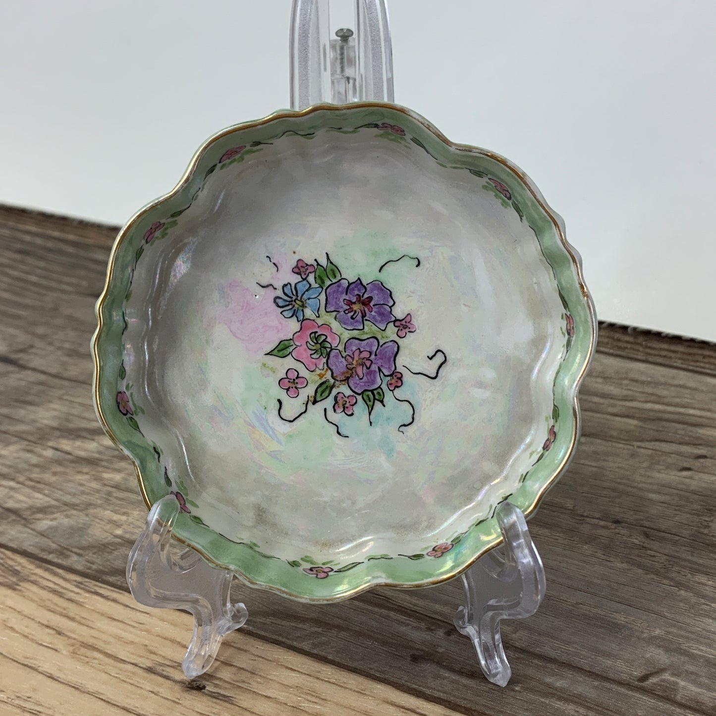 Noritake Hand-Painted Lusterware Dish
