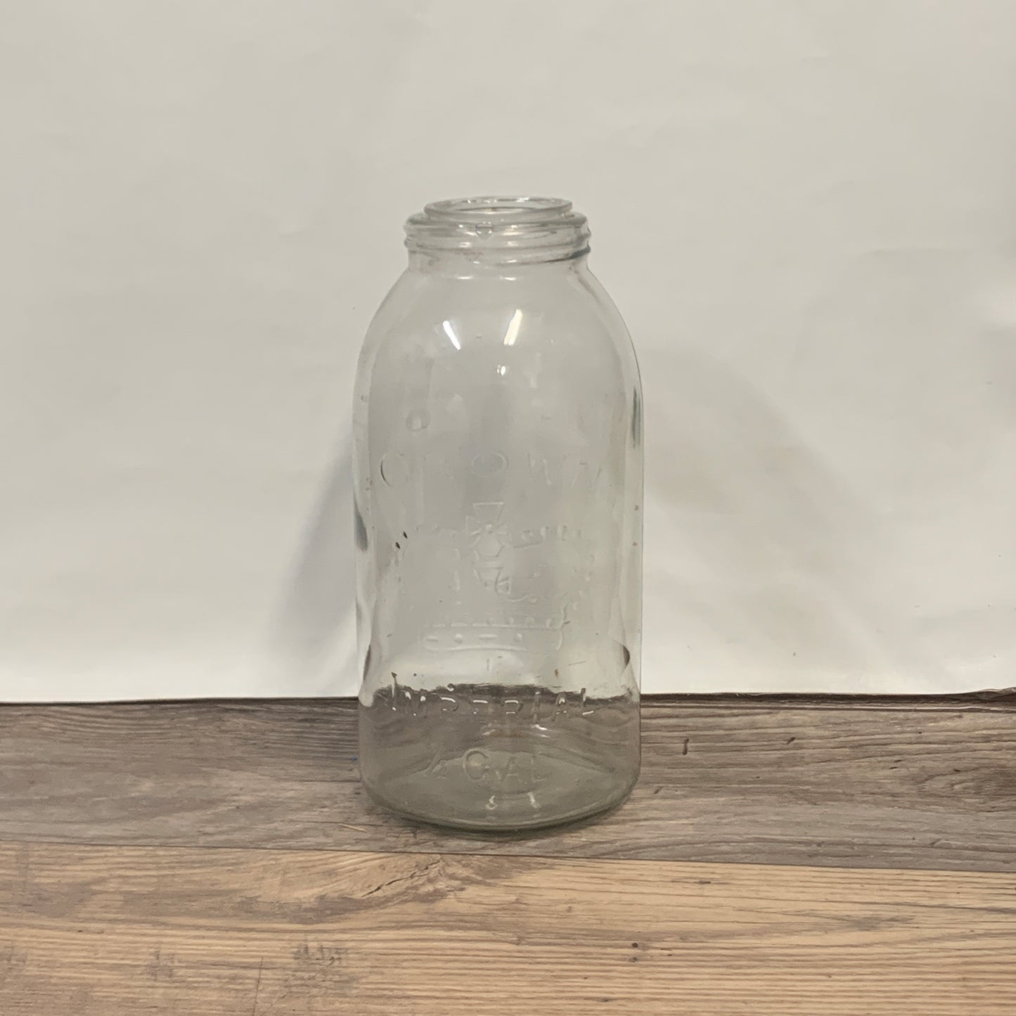 1/2 Gallon Crown Canning Jar, Antique Canning Jar, Extra Large Preserve Jar
