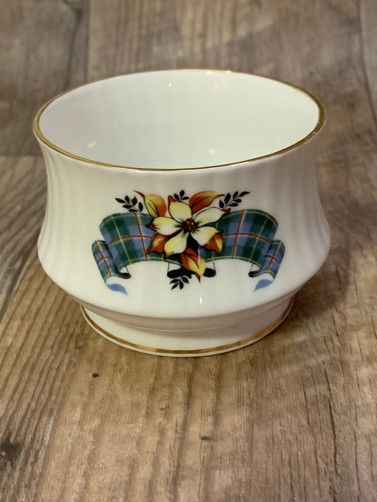 Vintage China Cream and Sugar set Prince China British Columbia Tartan