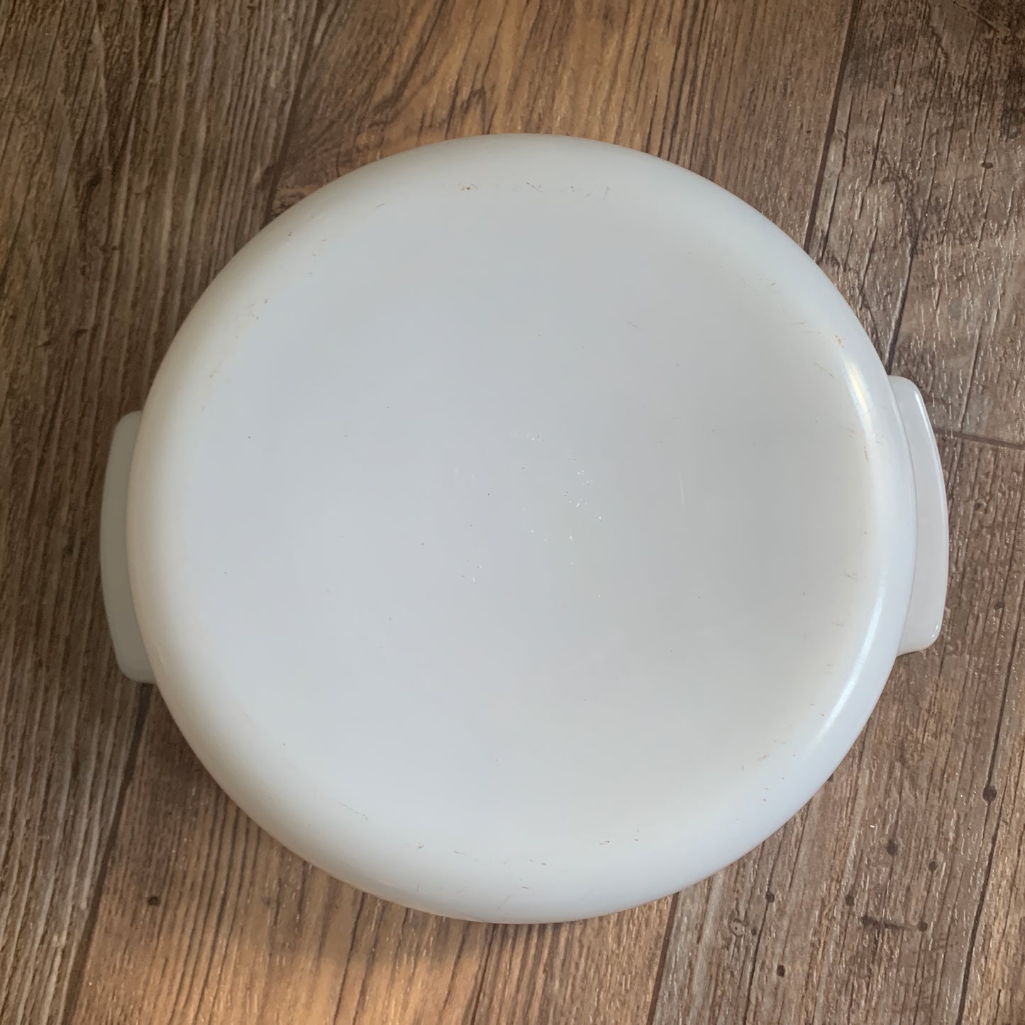 Vintage Casserole Dish with Tulip Pattern Termo - Rey Brazil Milk Glass Casserole
