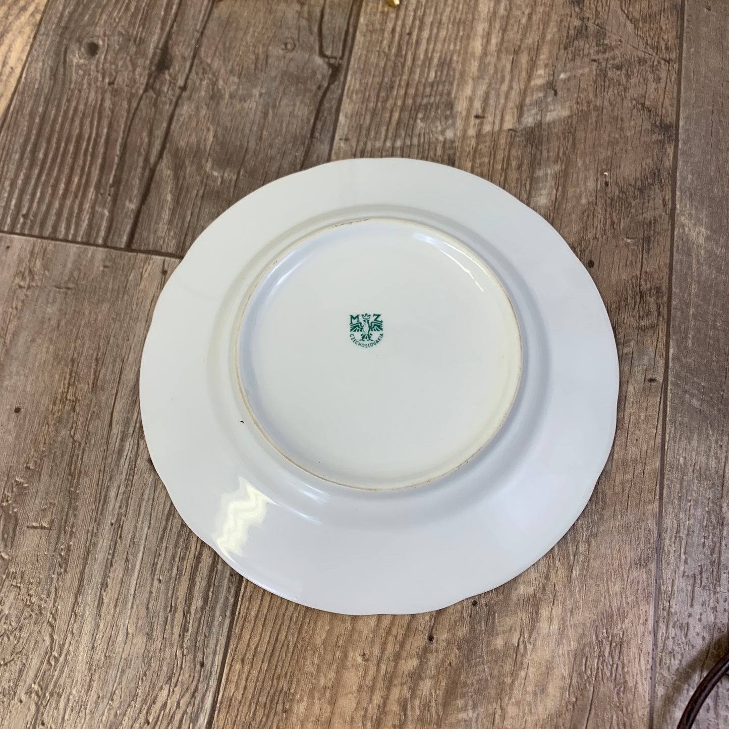 Set of 3 Vintage China Plates, Salad Plates, Dessert Plates Made in Czechoslovakia