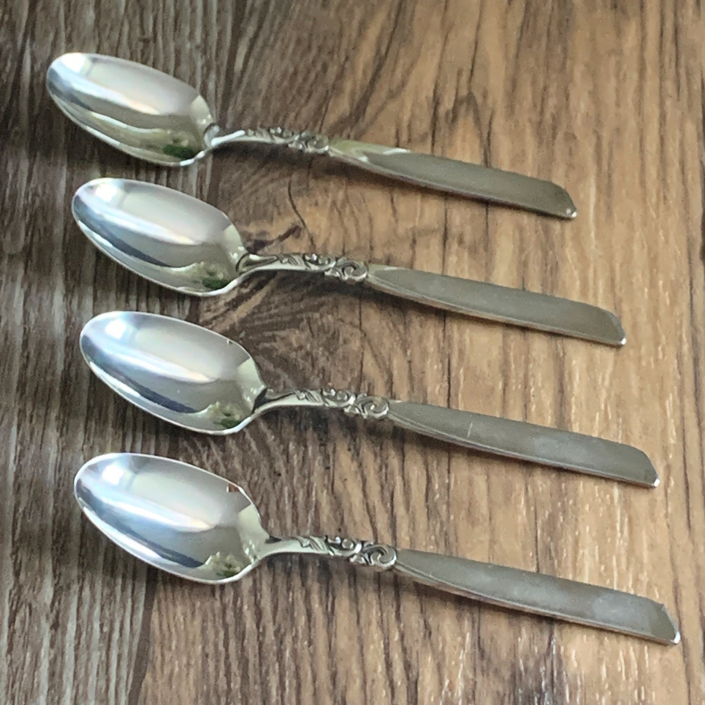 Silver Plated Demitasse Spoons, Community Plate Small Teaspoons