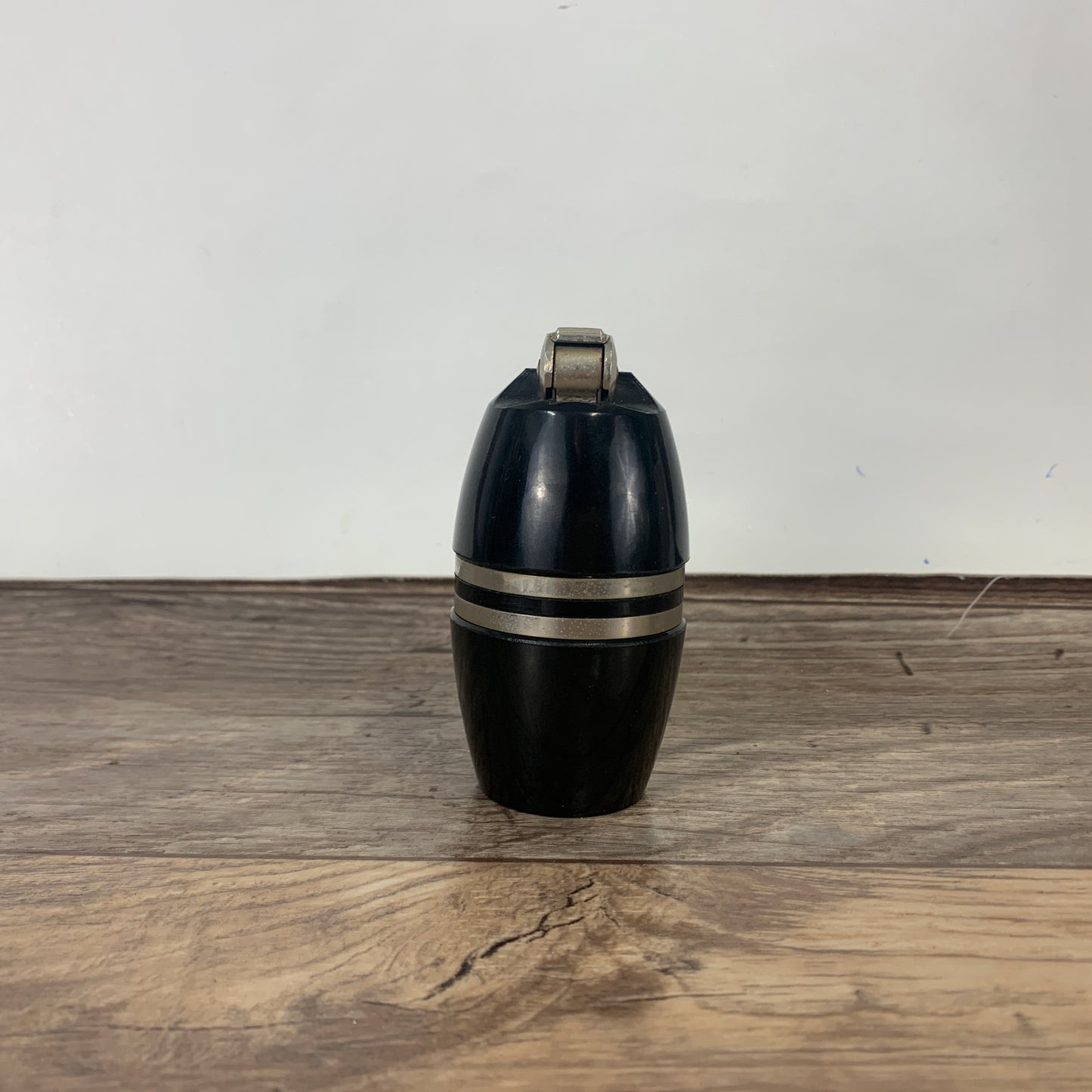 Black Vintage Table Lighter, Poppell Made in Holland
