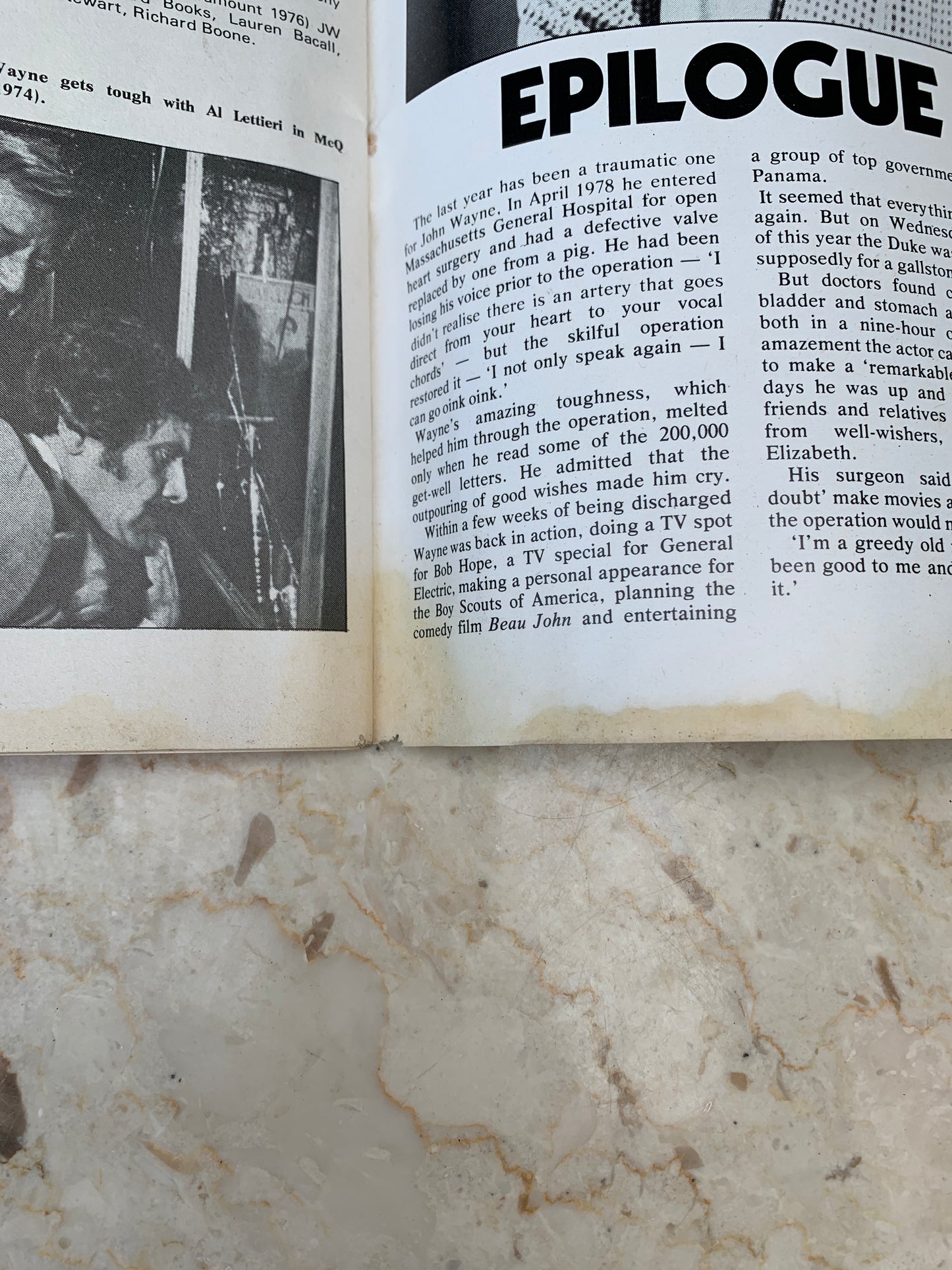 John Wayne Tribute Magazines Vintage set of 2