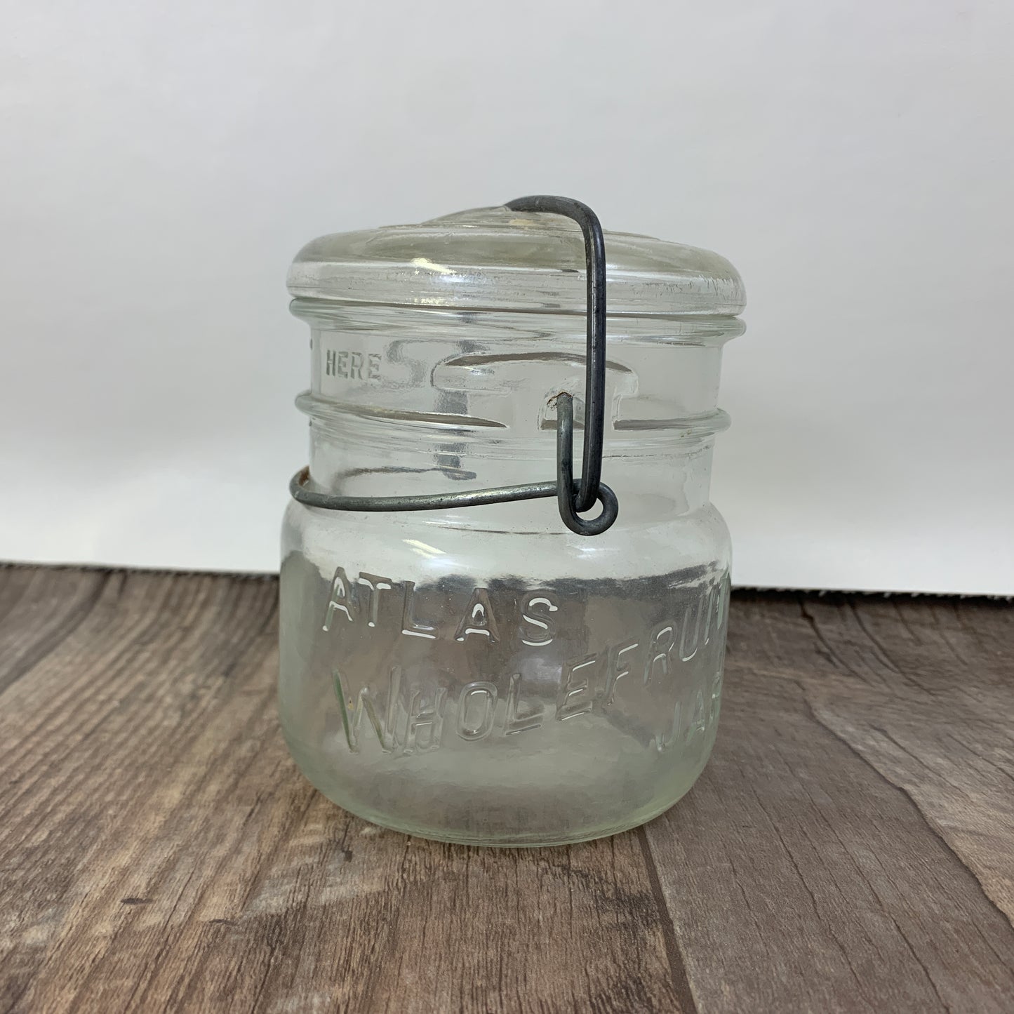 Atlas Swing Top Sealer Jar Antique Farmhouse Canning Jar Wide Mouth Jar