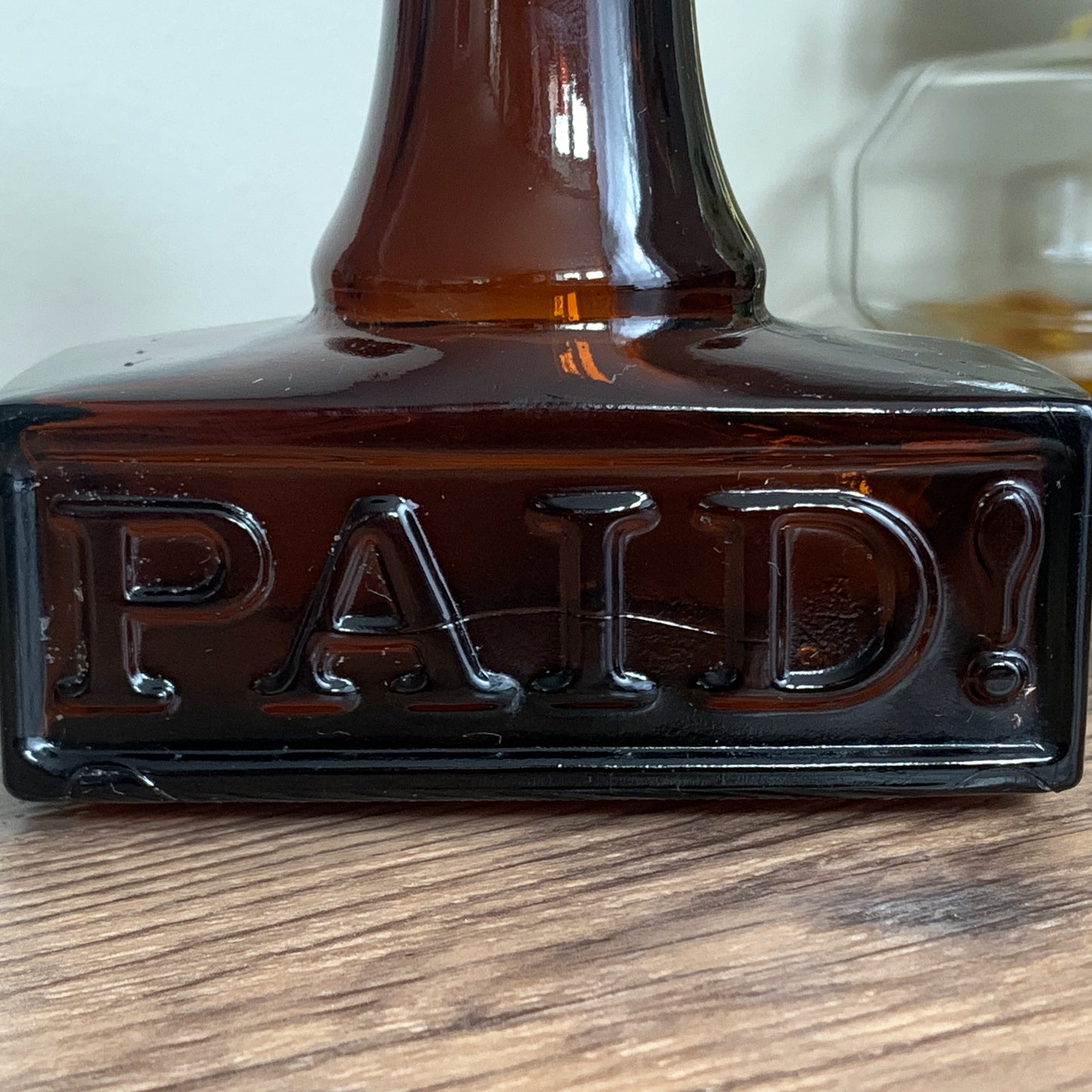 Vintage Avon Cologne Bottle PAID Stamp Co Worker Gifts