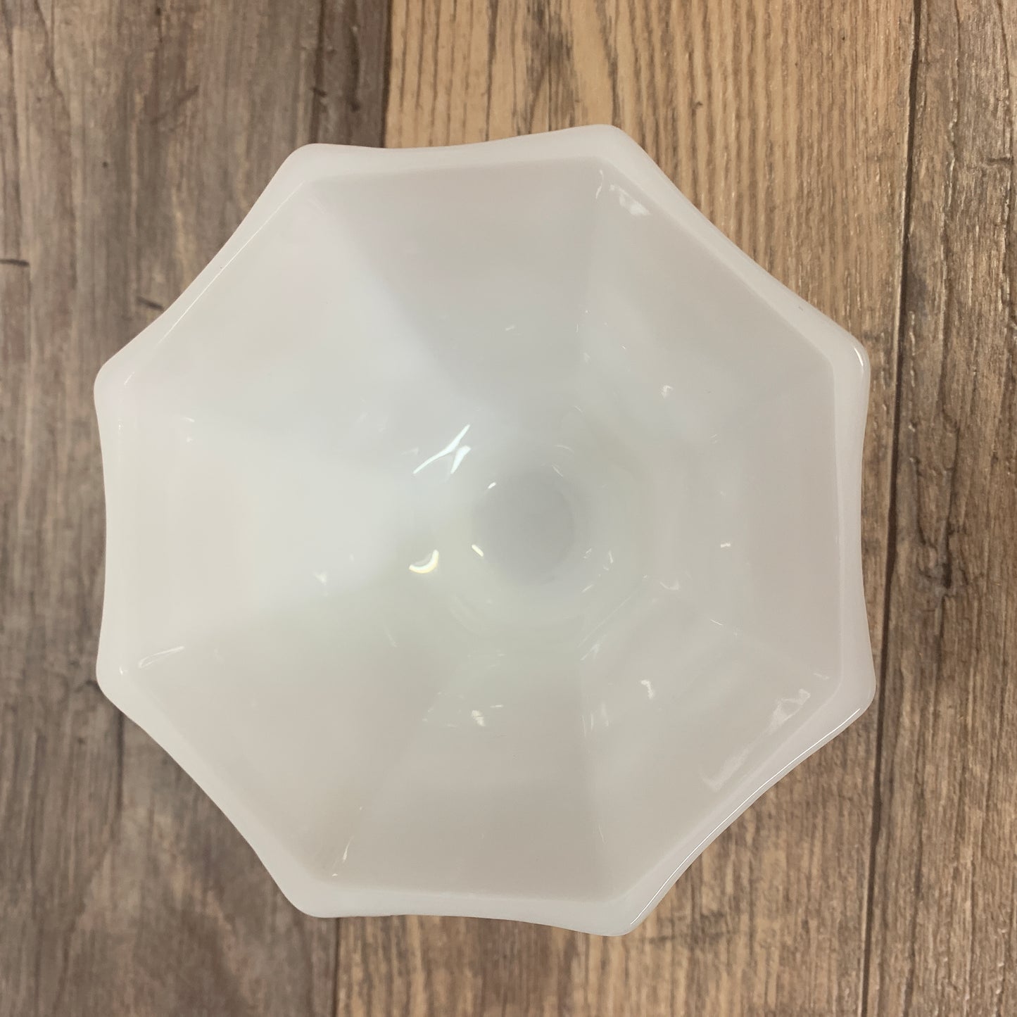 Milk Glass Covered Candy Dish, Anchor Hocking Octagon Shaped Candy Dish with Lid