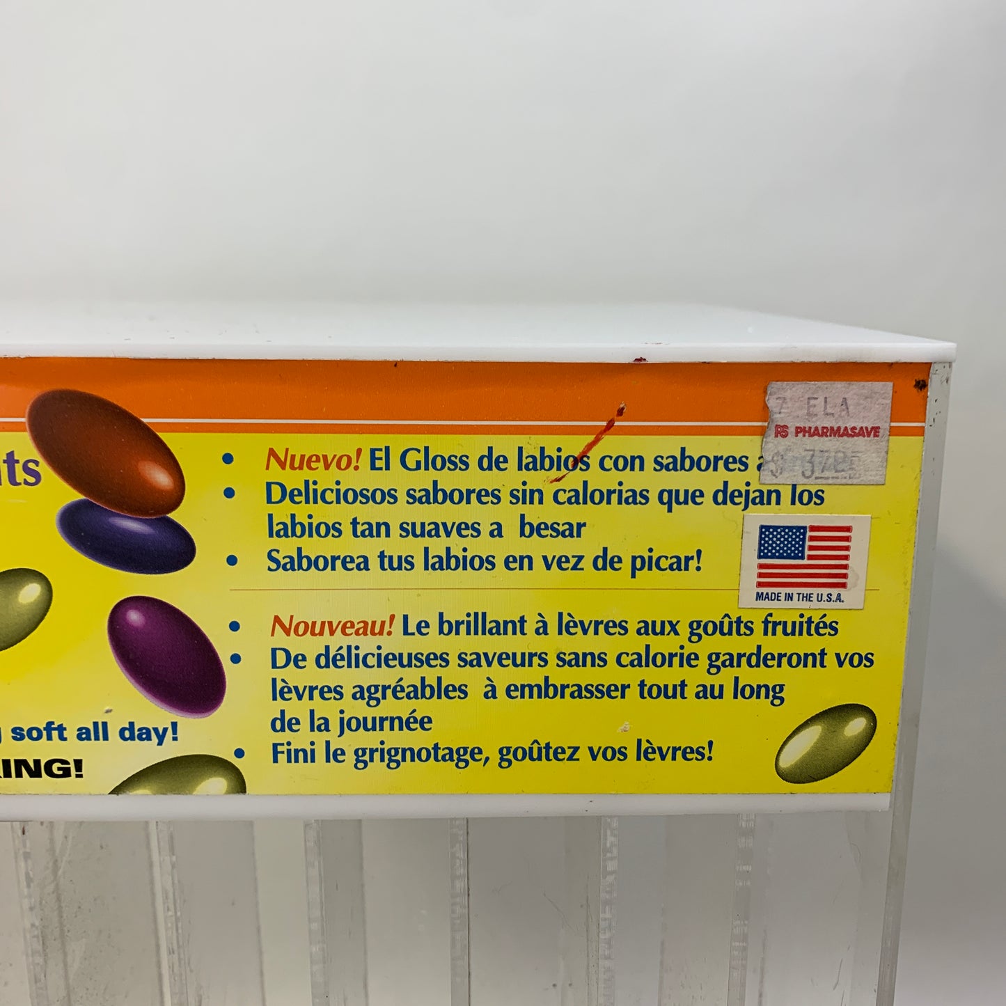 Vintage 90s Counter Top Lip Gloss Display Jelly Beans by Fran Wilson
