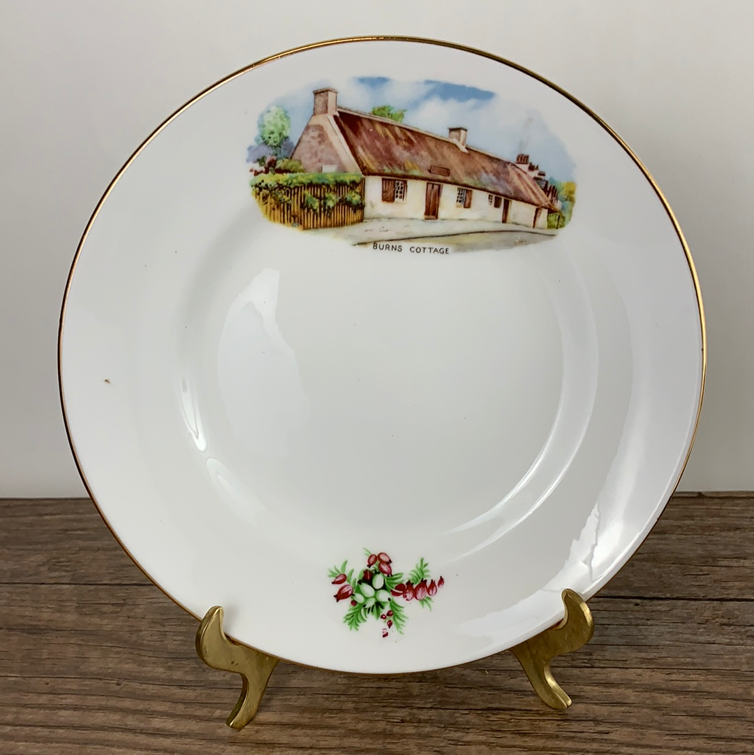 Burns Cottage Souvenir Teacup Trio