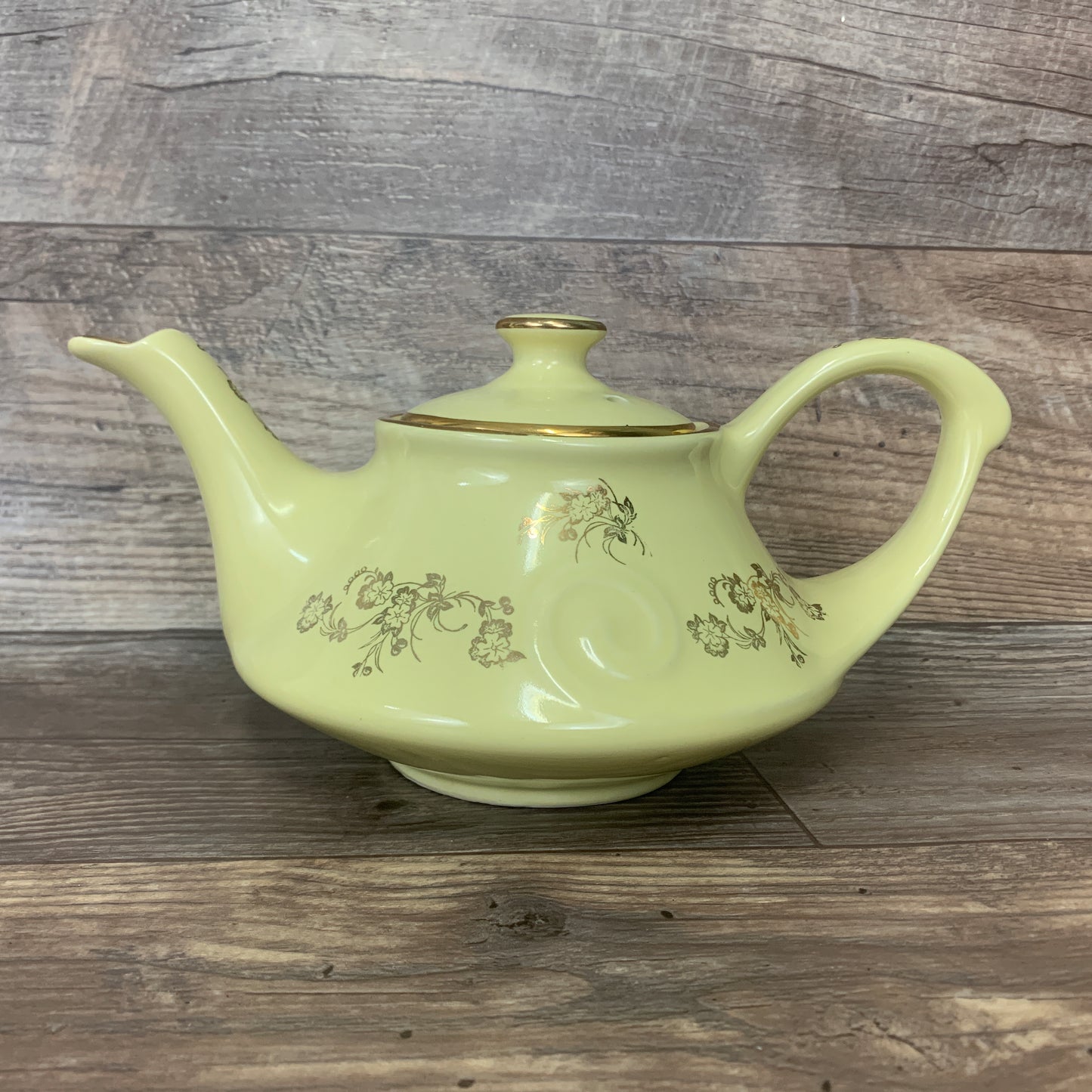 Yellow Tea Set, Vintage Teapot, Creamer, and Sugar Bowl