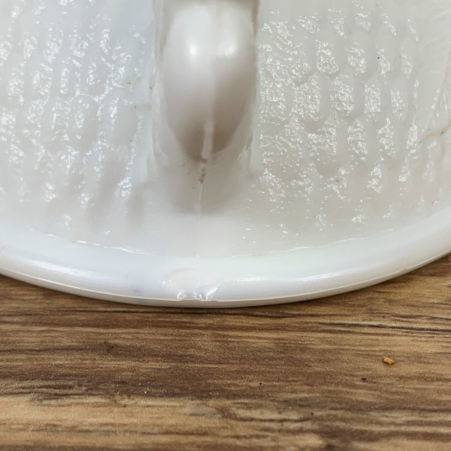 Milk Glass Hen No Nest - Small Chip - Replacement Lid for Hen on Nest Lidded Dish