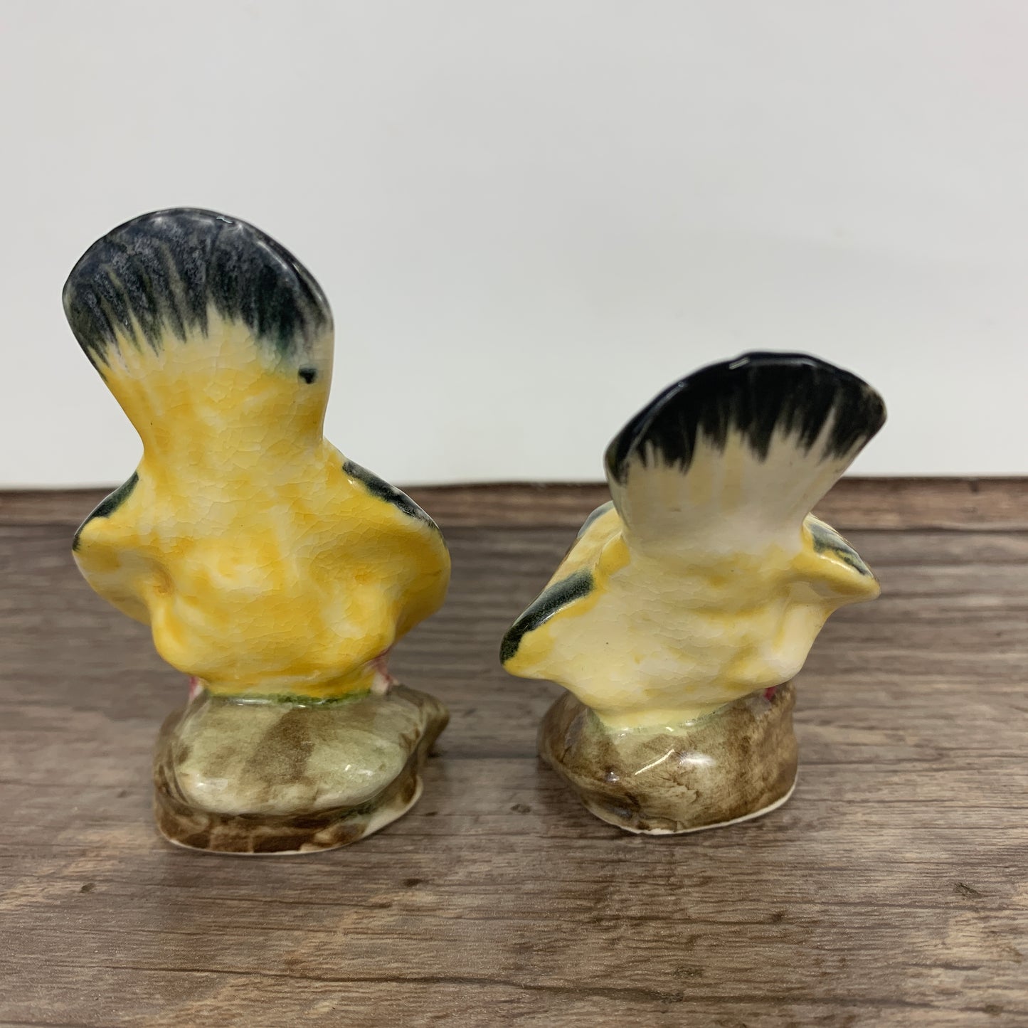 Yellow Bird Ceramic Salt and Pepper Shakers,