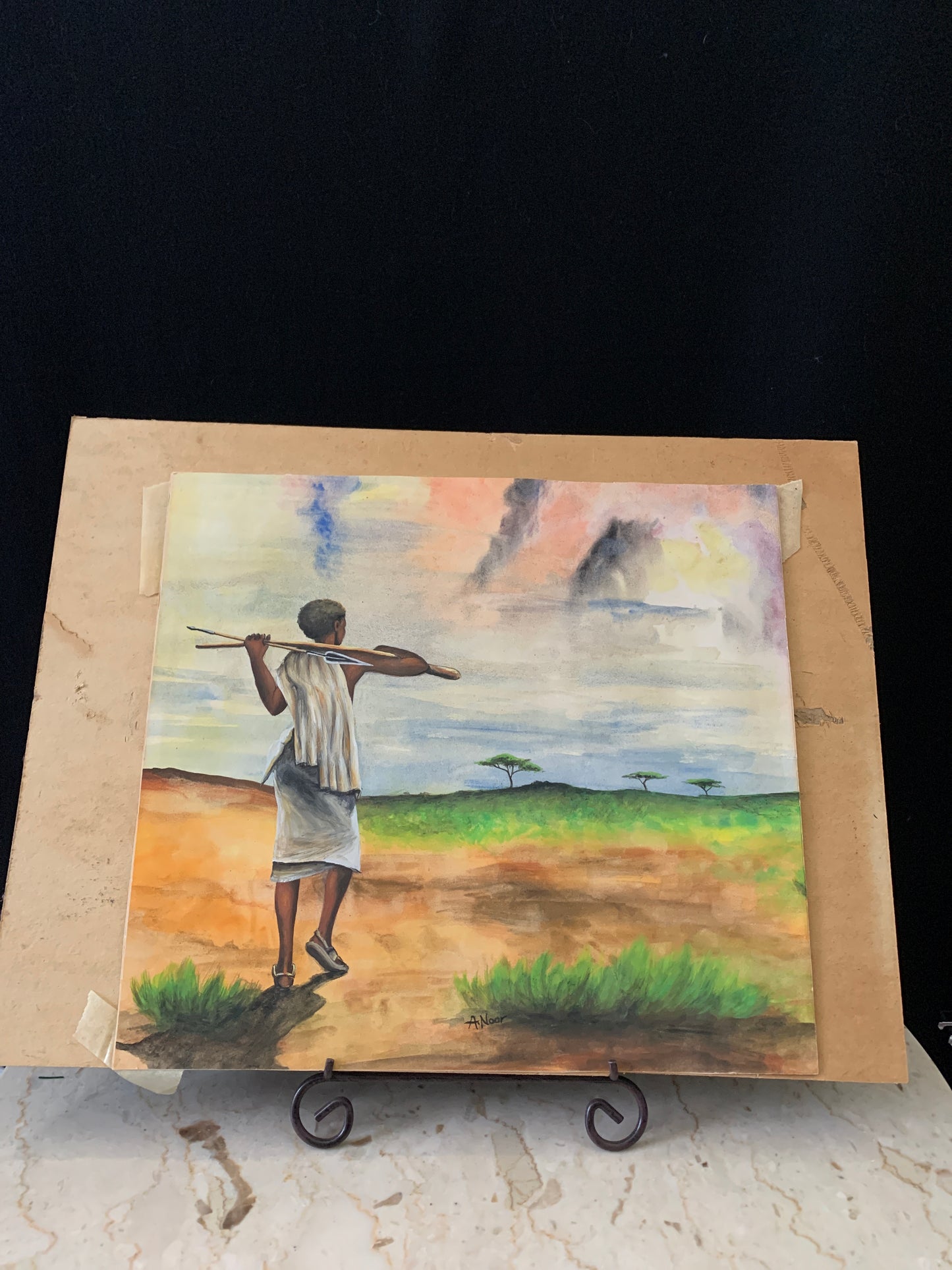 Reserved for Maria Mixed Media African Savanna