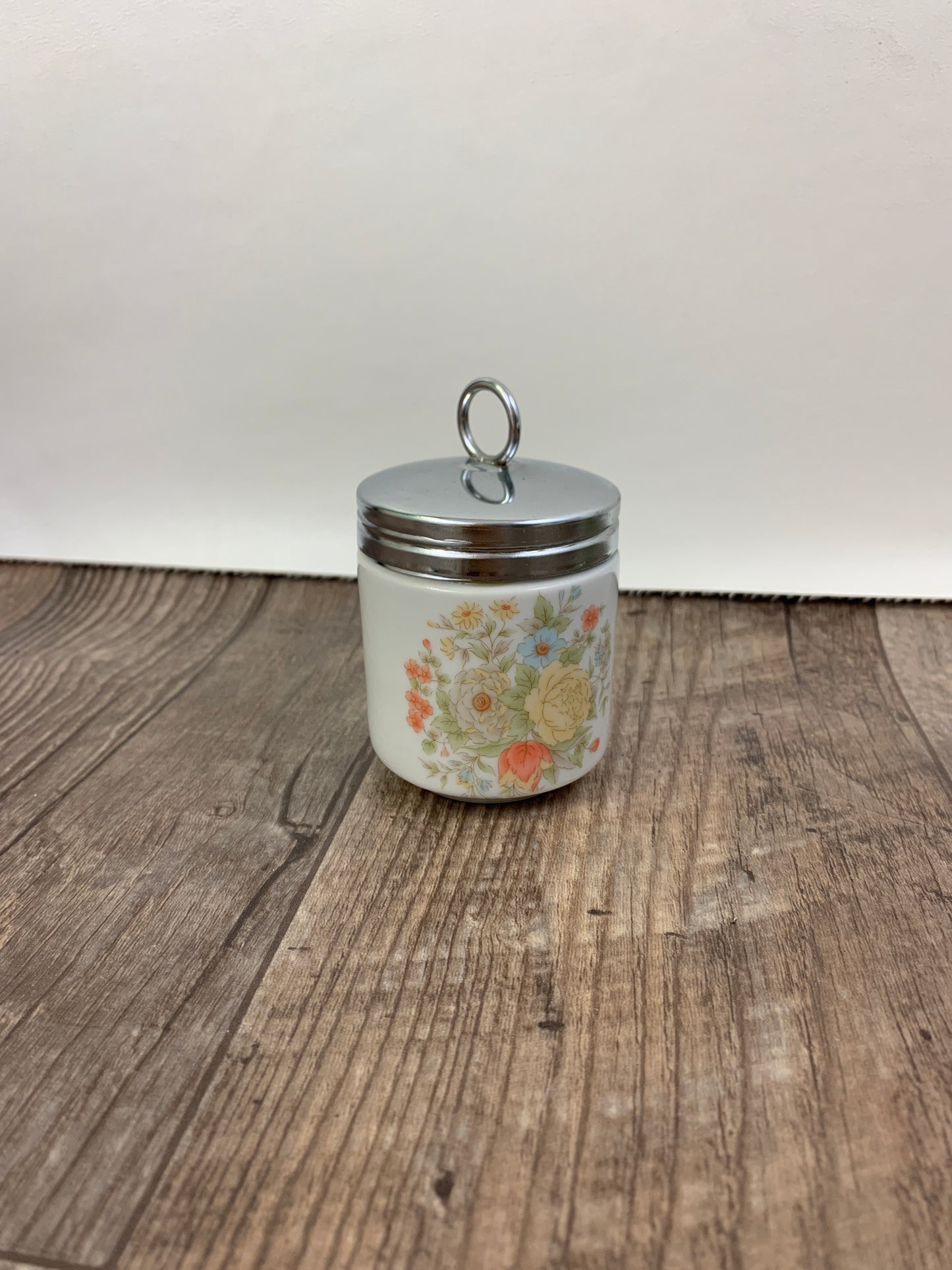 Vintage Floral Pattern Large Egg Coddler Made in Japan Vintage Coddler Grand Millennial Gift