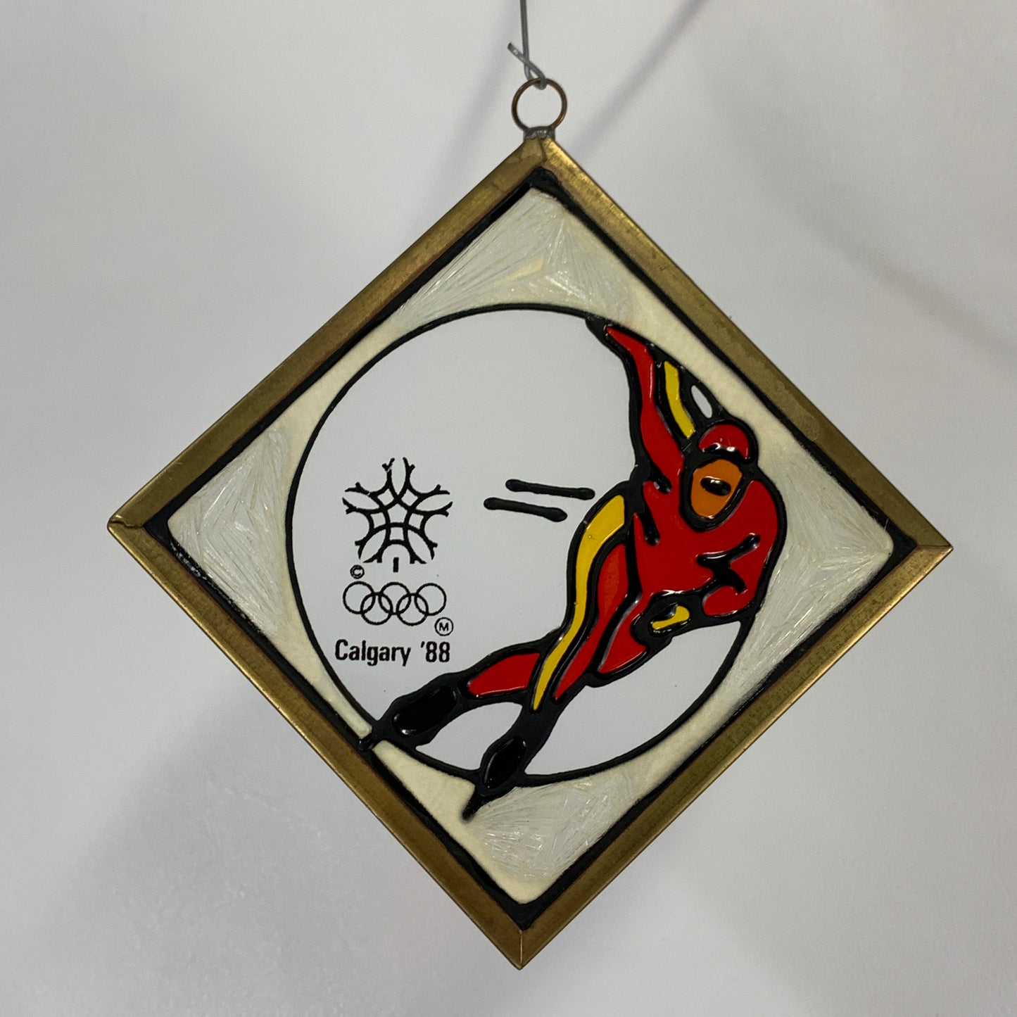 Calgary 88 Olympic Games Speed Skating Souvenir Suncatcher