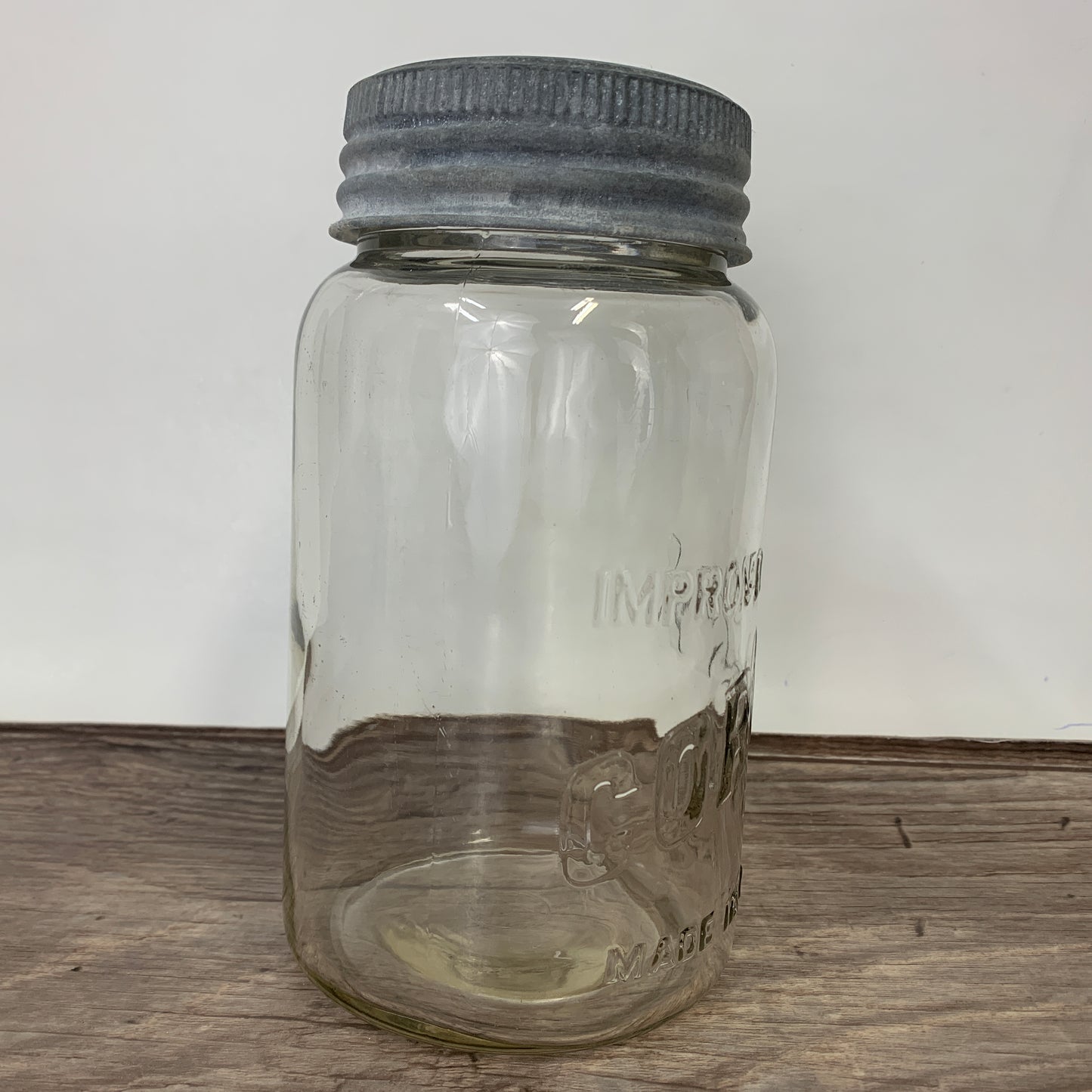 Improved Corona Made in Canada Fruit Jar Quart Size
