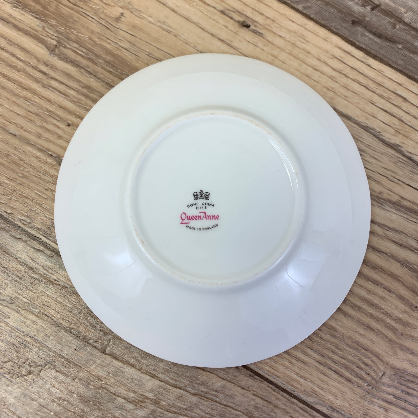 Pink, White and Red Queen Anne Vintage Teacup and Saucer Set