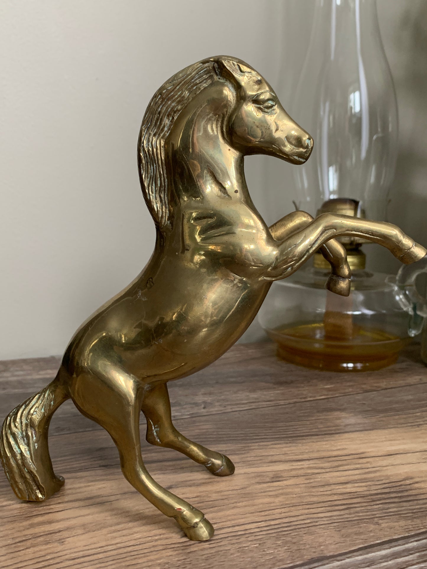 Vintage Brass Horse Rearing Stallion Vintage Home Decor Horse Lovers Gift