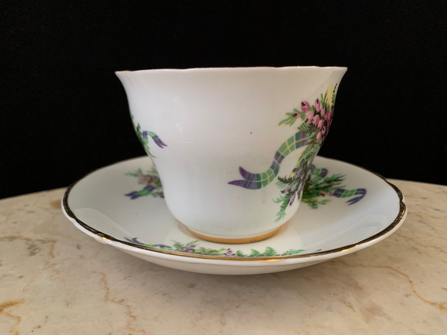 Vintage Floral Tea Cup Regency China Wisteria Pattern