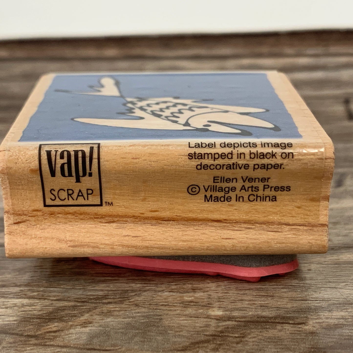 Vap Scrap Modern Fish Rubber Stamp for Paper Crafts