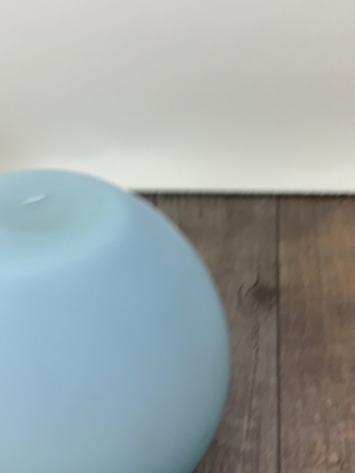 Pair of Antique Blown Glass Rose Bowls Blue Cased Satin Glass
