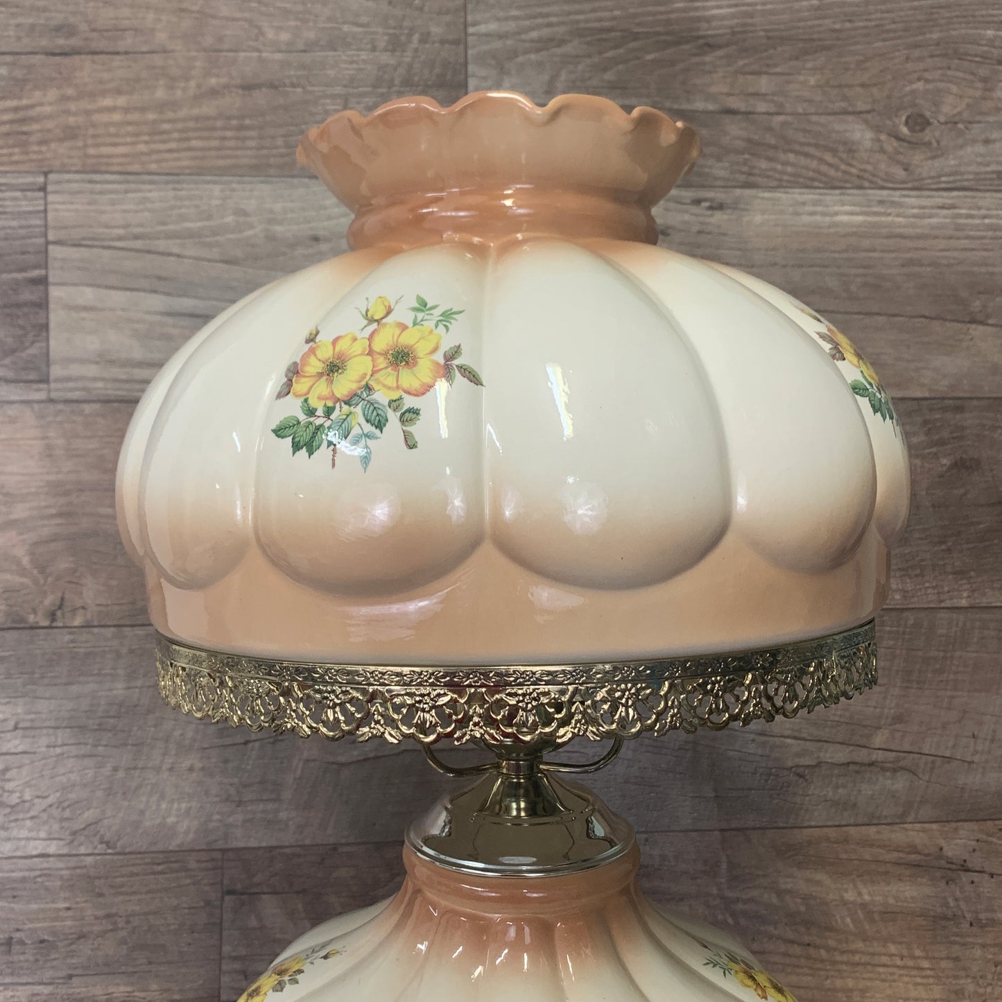 Large Ceramic Gone With the Wind Lamp, Neutral Tones