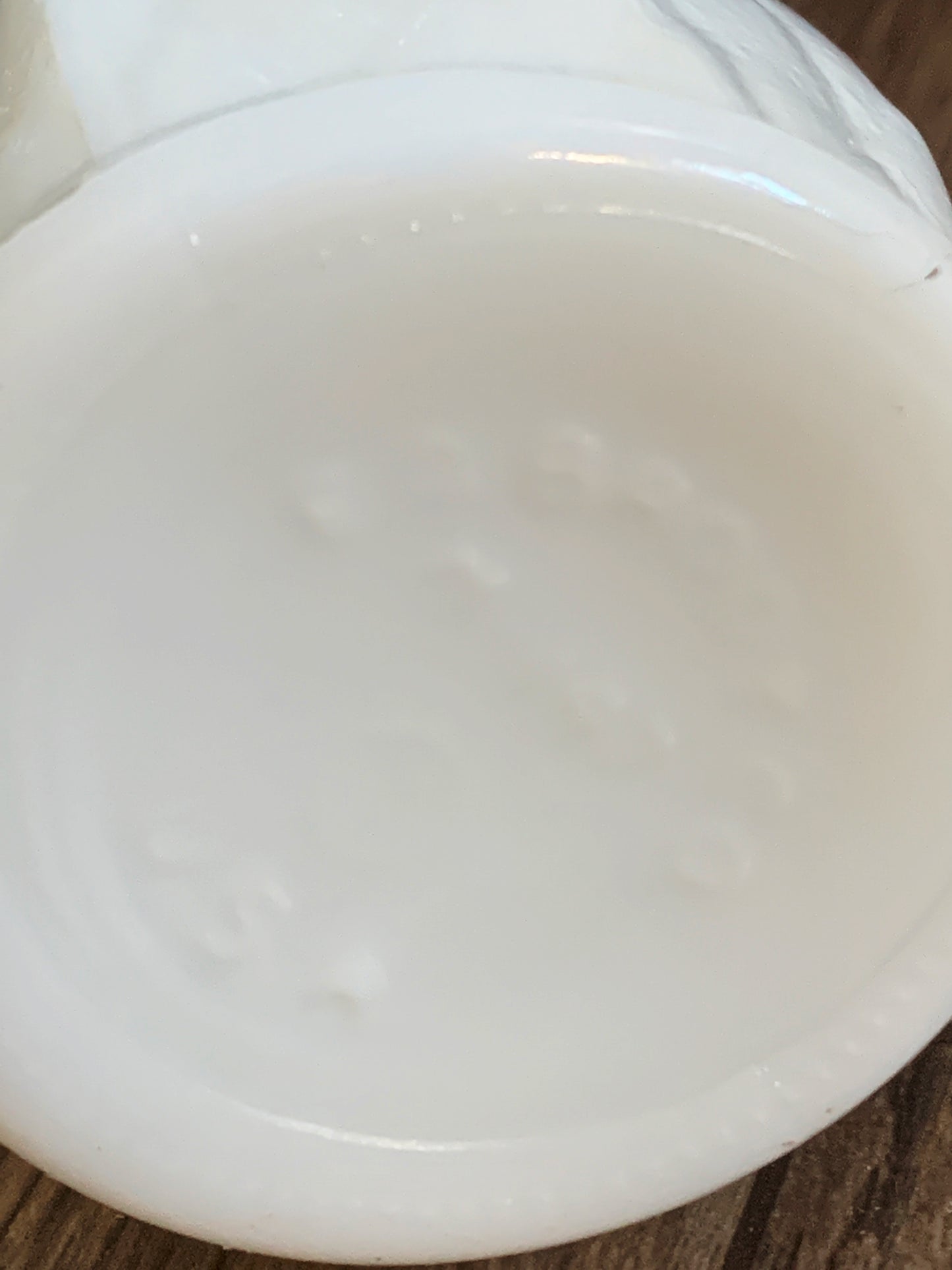 White Milk Glass Vintage Vase with Diamond Waffle Pattern Vintage Farmhouse Decor Housewarming Gifts