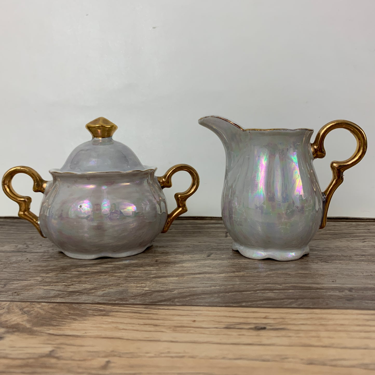 Japan Lustreware Cream and Sugar Set