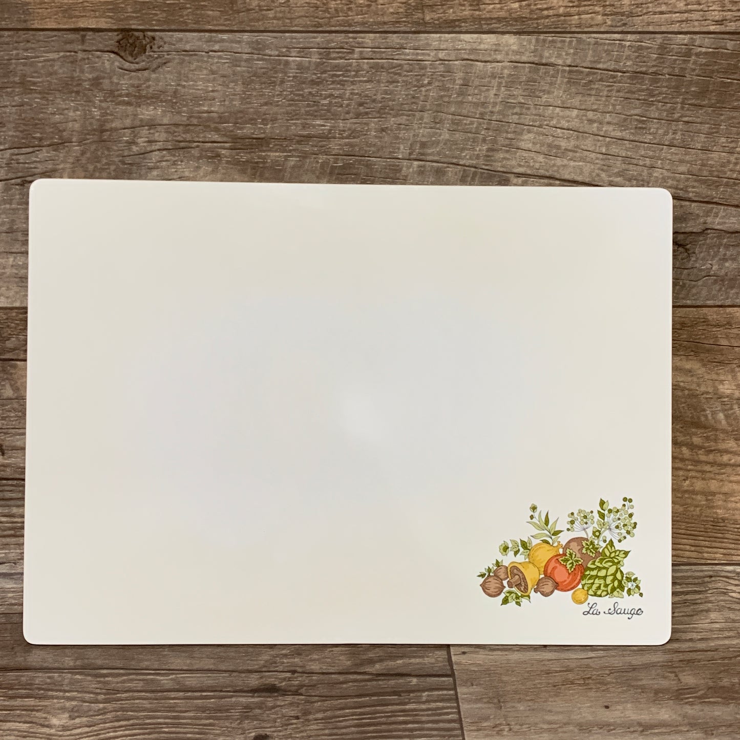 Vintage Spice of Life Cutting Board, La Sauge, Vintage Kitchenware