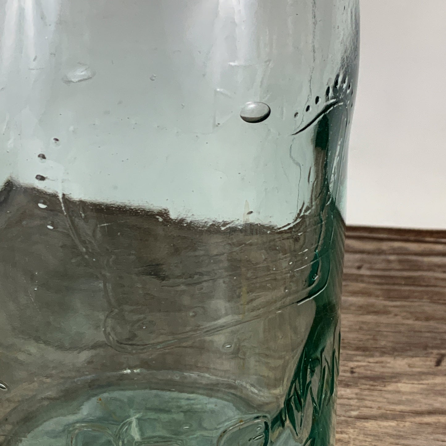 Extra Large Green Tint Crown Canning Jar. Vintage Farm House Kitchen Storage, Antique Canning Jar