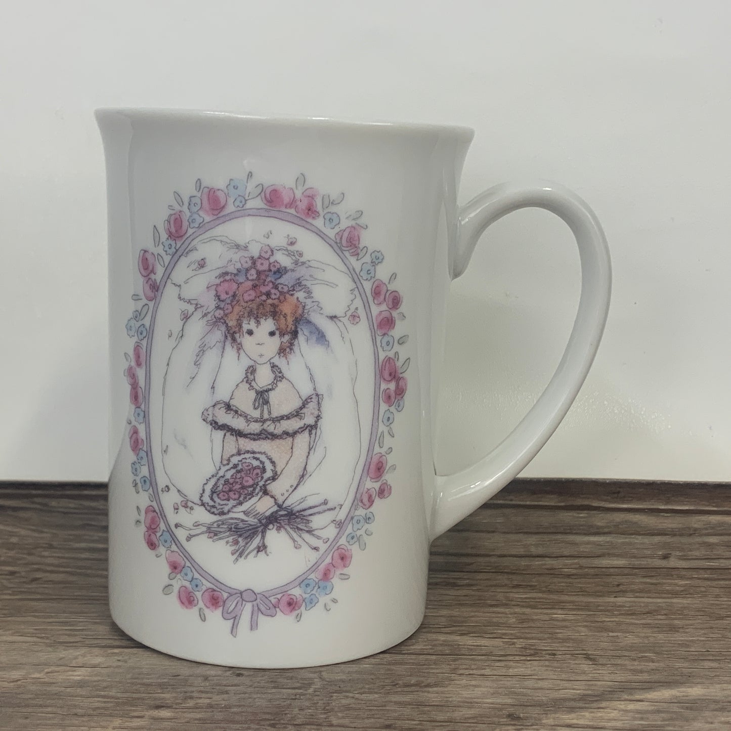 Vintage Enesco Kinka Bride Coffee Mug – Elegant and Collectible