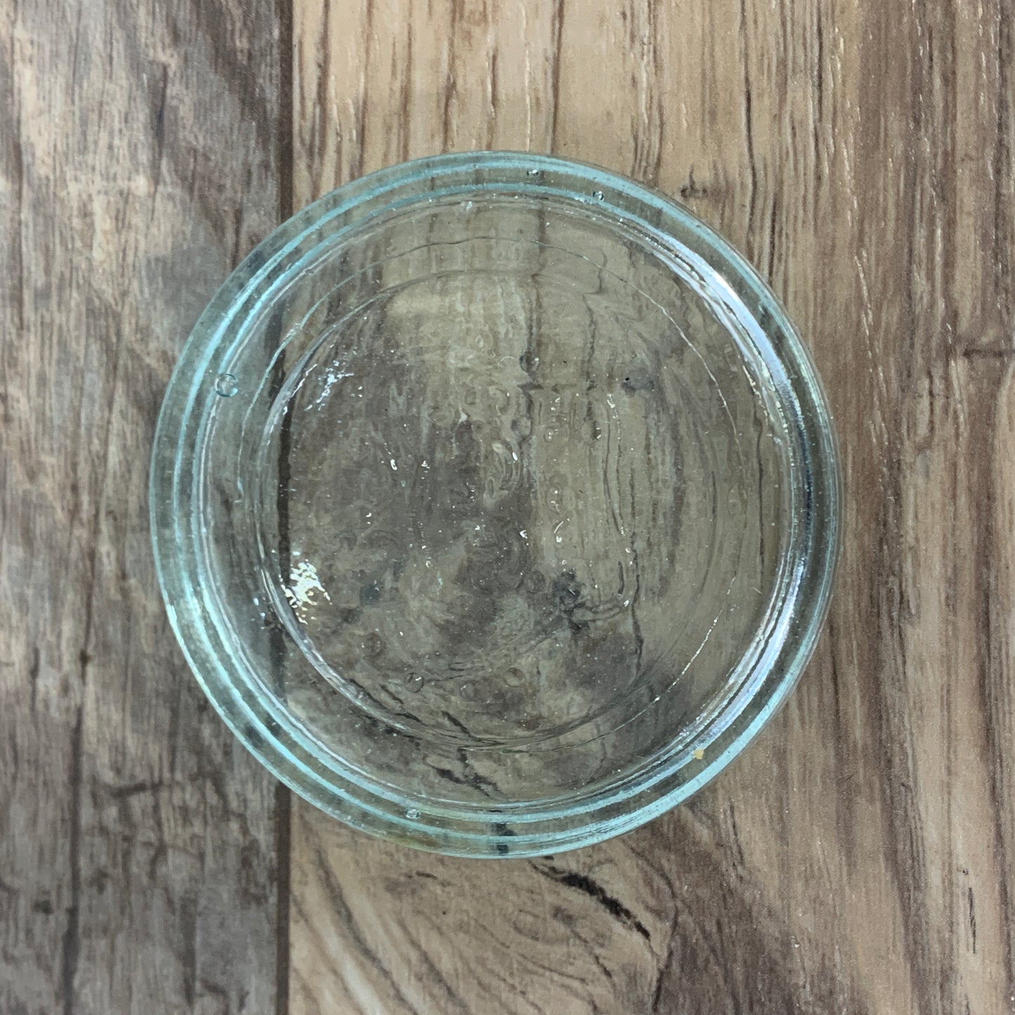 Antique Aqua Blue Crown Canning Jar