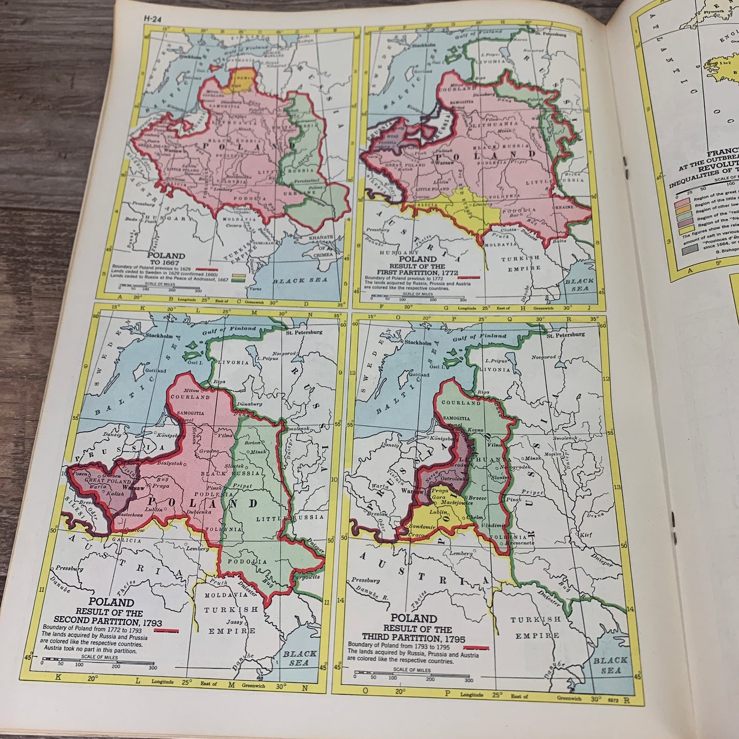 Hammond's Historical Atlas 1957 Vintage School Atlas of Historical Maps