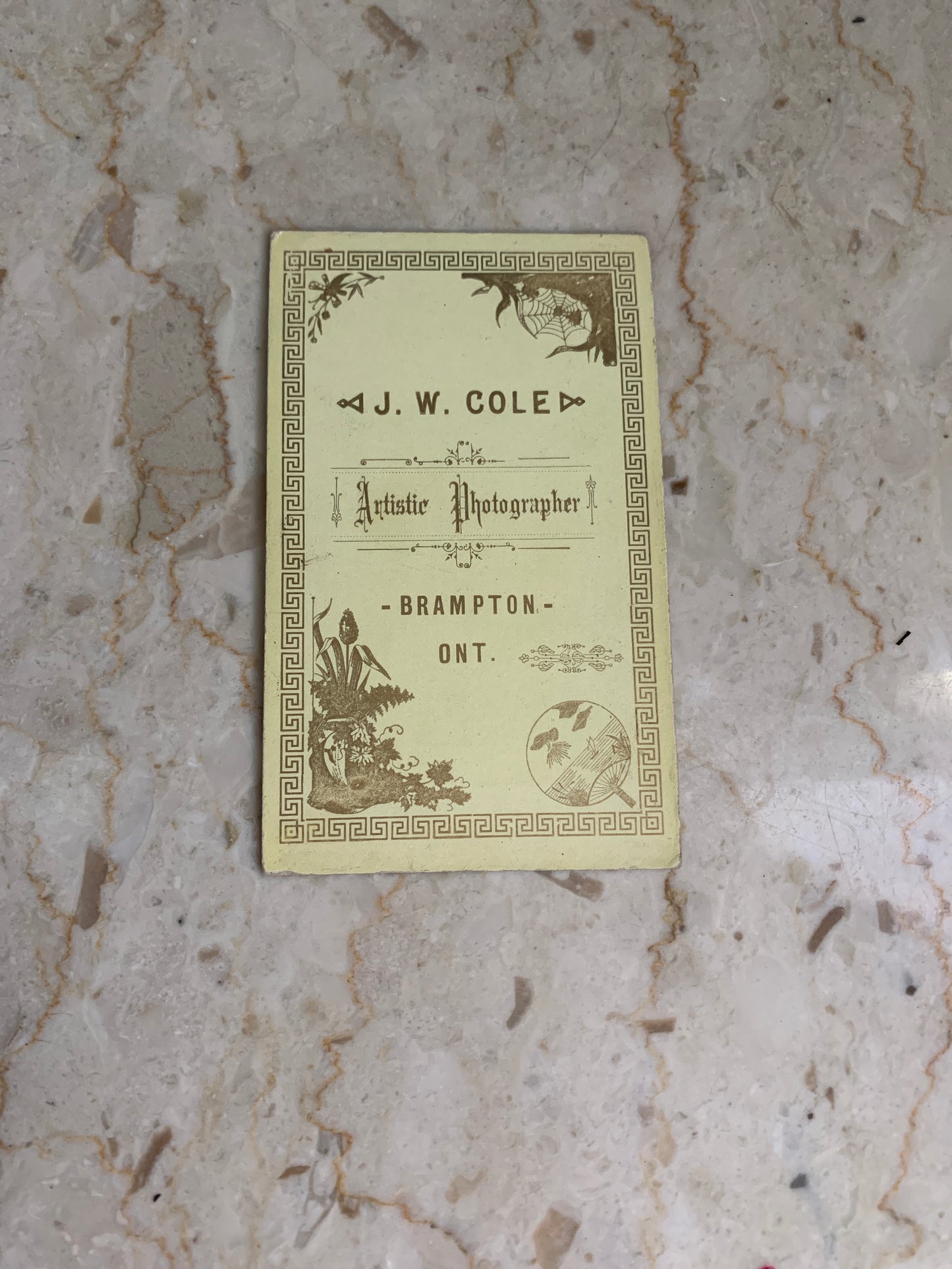 Antique Cabinet Card Person Holding a Baby