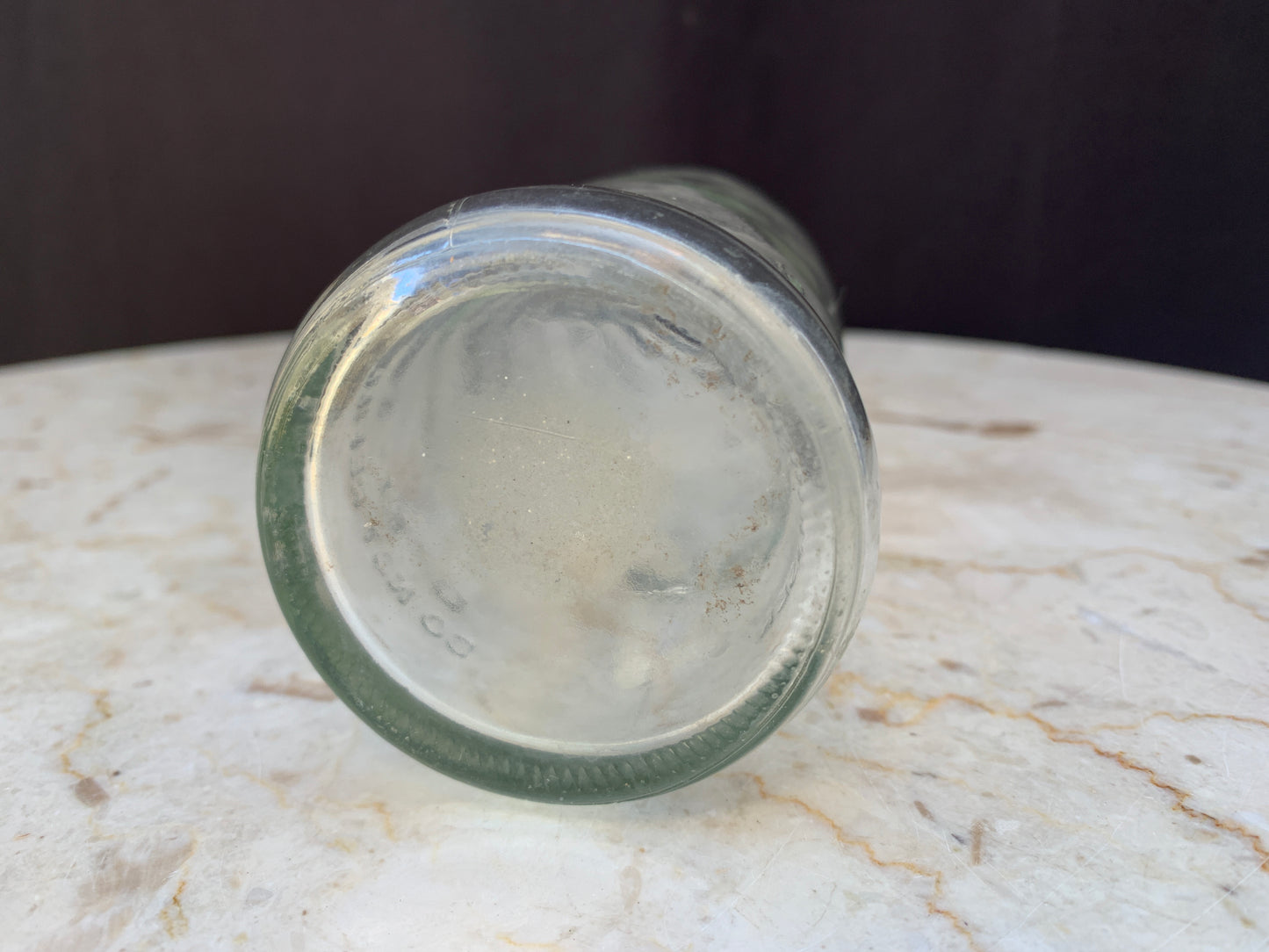 Vintage Glass Pepsi Bottle Clear No Colour
