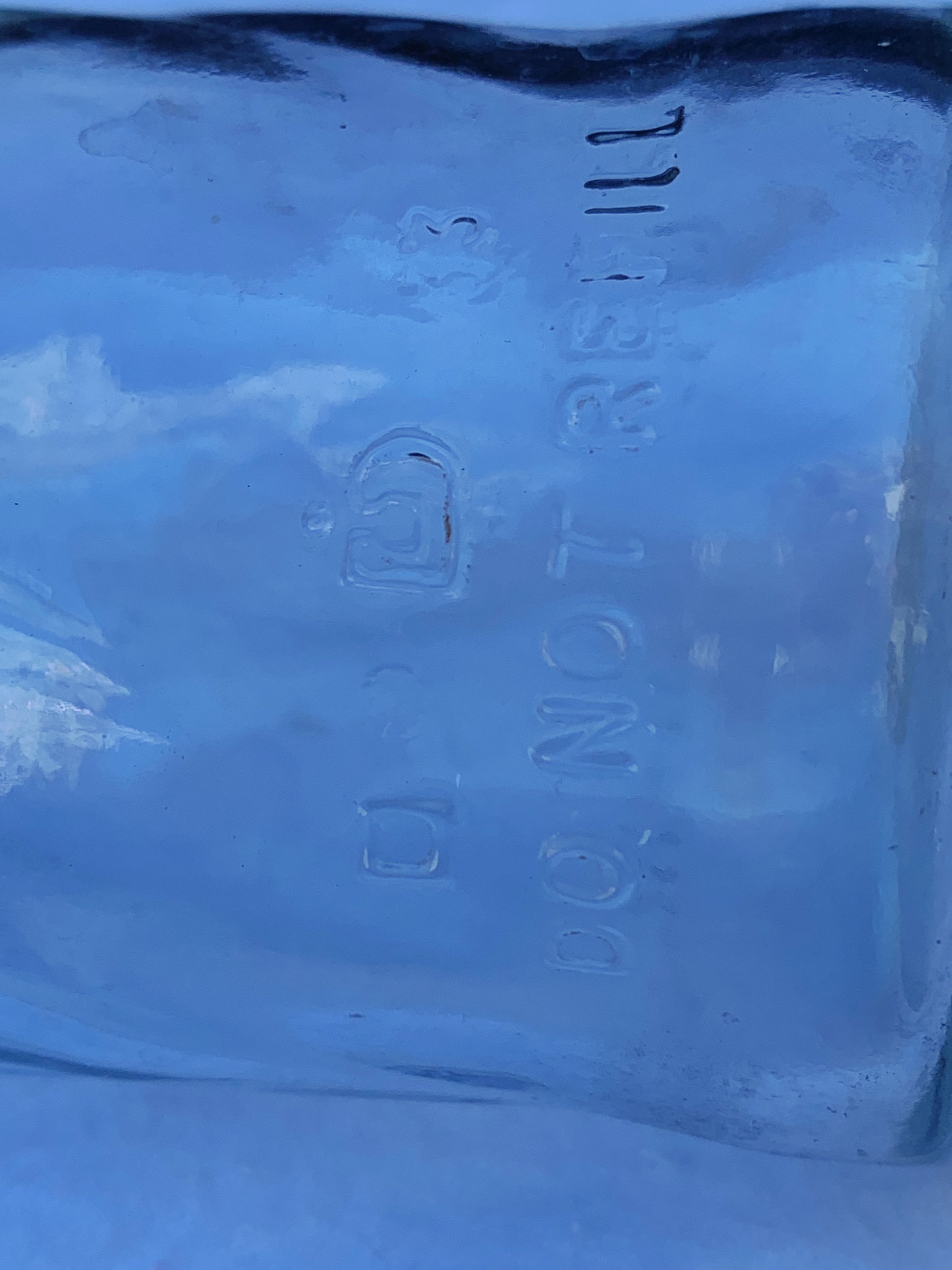 Vintage Glass Pepsi Bottle Clear No Colour