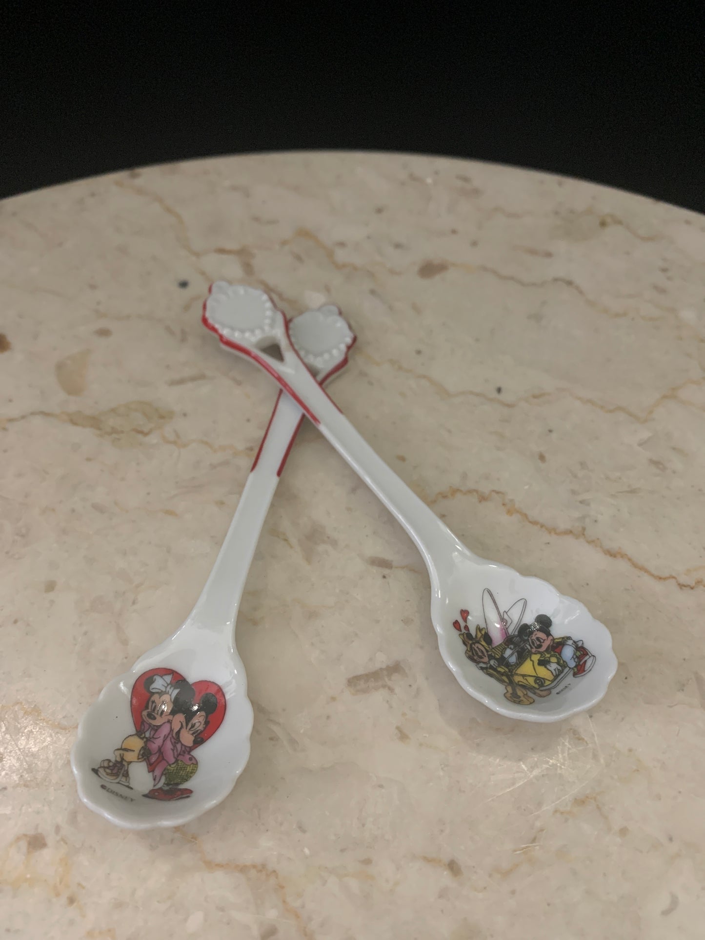 Mickey and Minnie Collectible Disney Porcelain Spoons