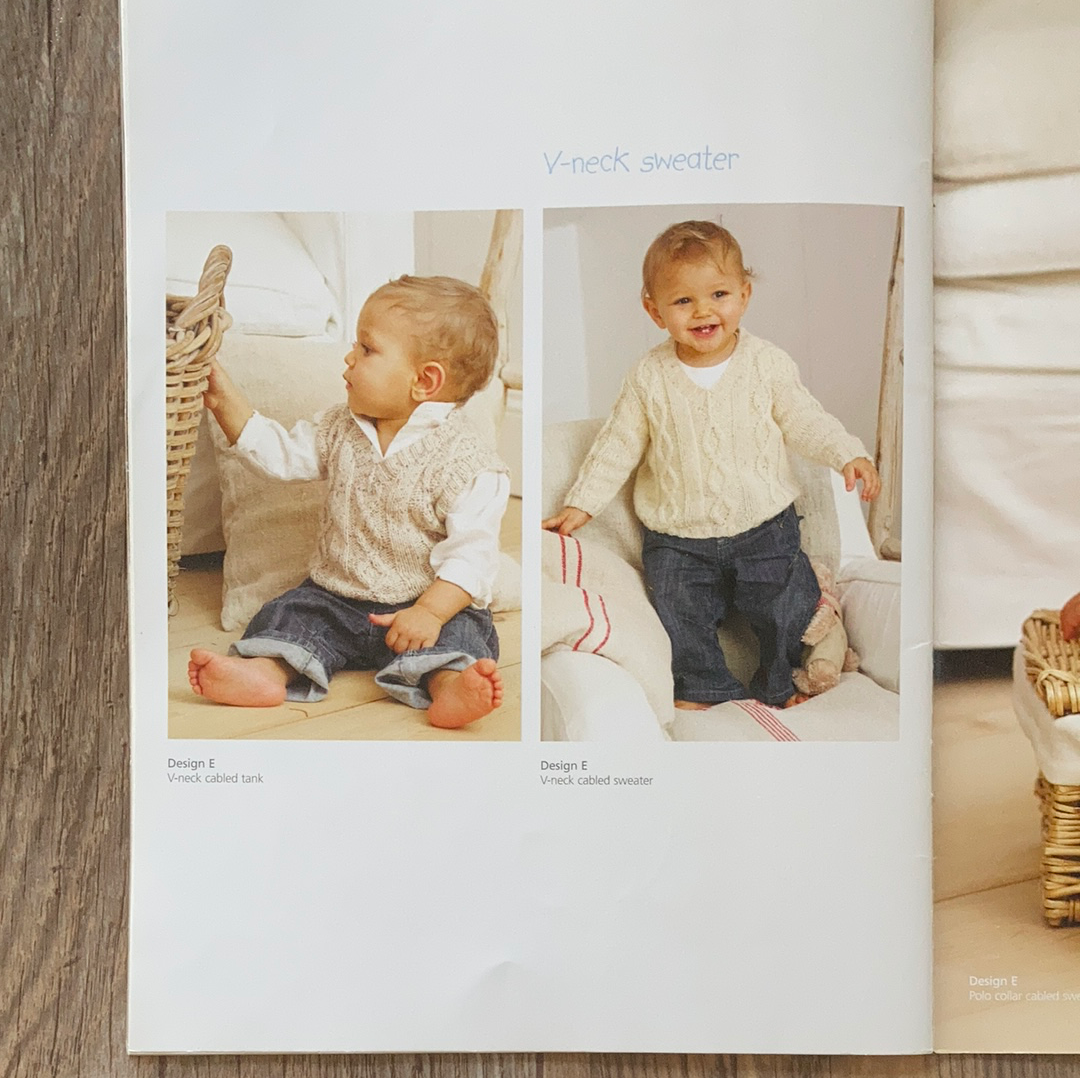 Unisex Sweaters Cardigans Hats in Snuggly DK for Babies to 7 years by Sirdar UK
