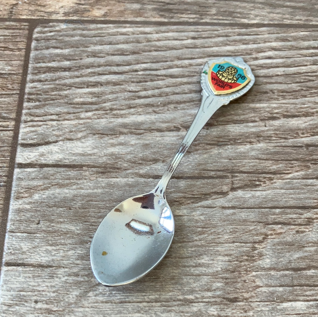Expo 1986 Worlds Fair Collectible Souvenir Spoon 80s Collectible Gifts Vintage Home
